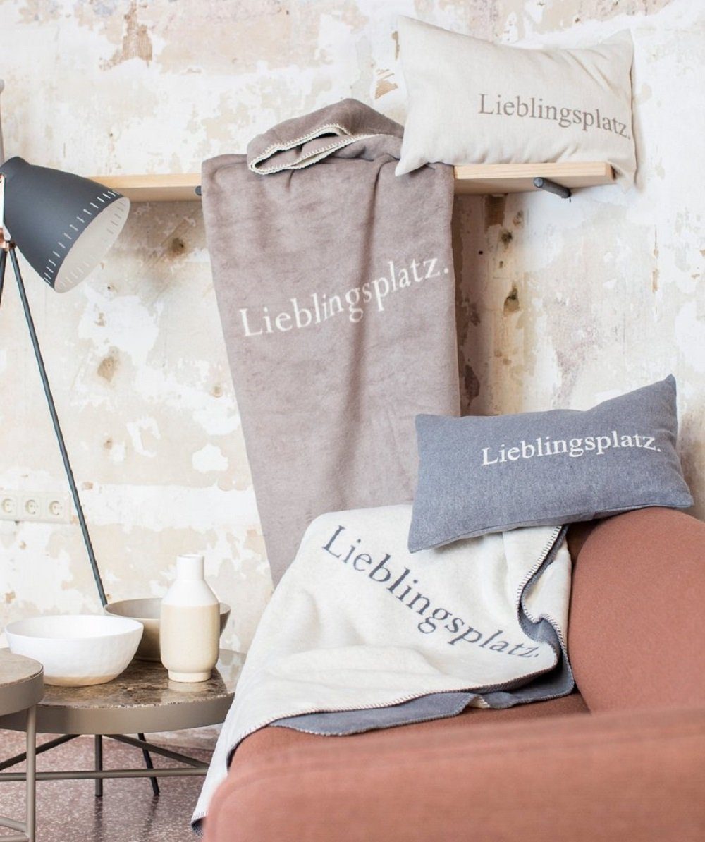 DAVID FUSSENEGGER Kissenhülle Silvretta 'Lieblingsplatz' 40 x 60 cm günstig online kaufen