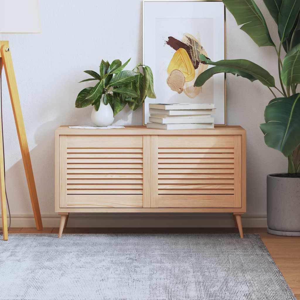 vidaXL Schranktür vidaXL Lamellierte Türen mit Tür 2 Stk. Natur 69 x 49,4 cm