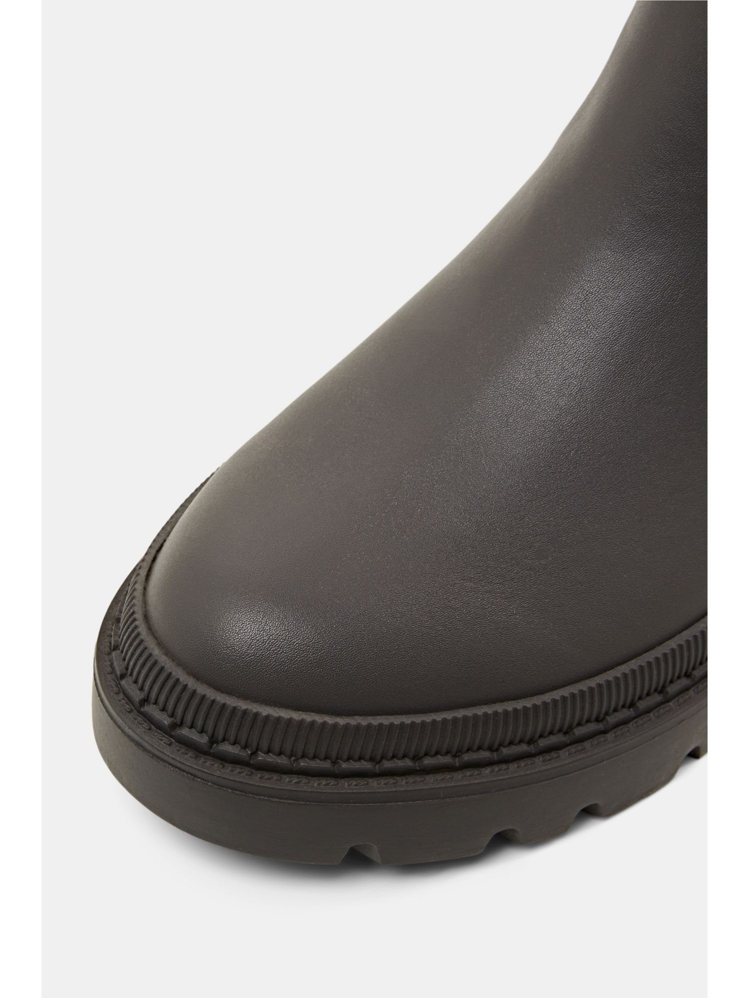 Esprit Grobe Boots in Lederoptik GREY Stiefelette DARK