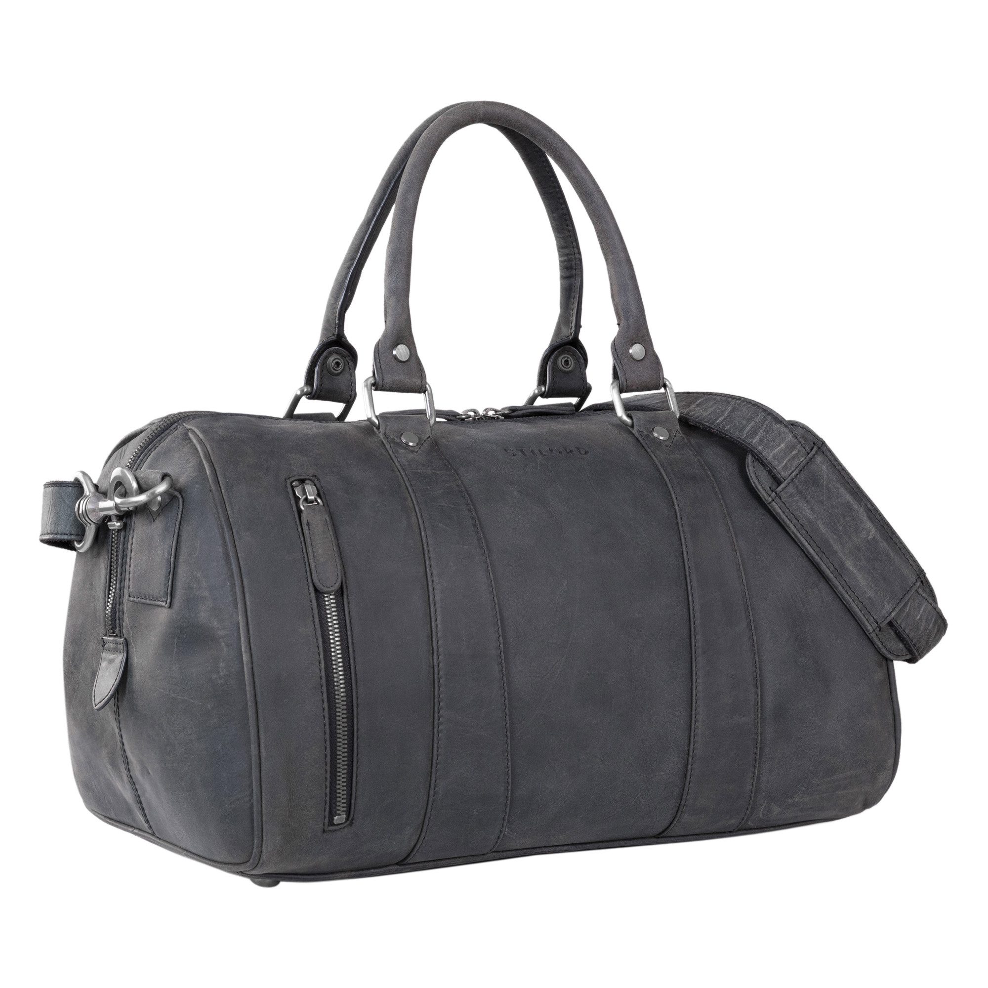 STILORD Weekender "Keanu" Weekender Leder Vintage