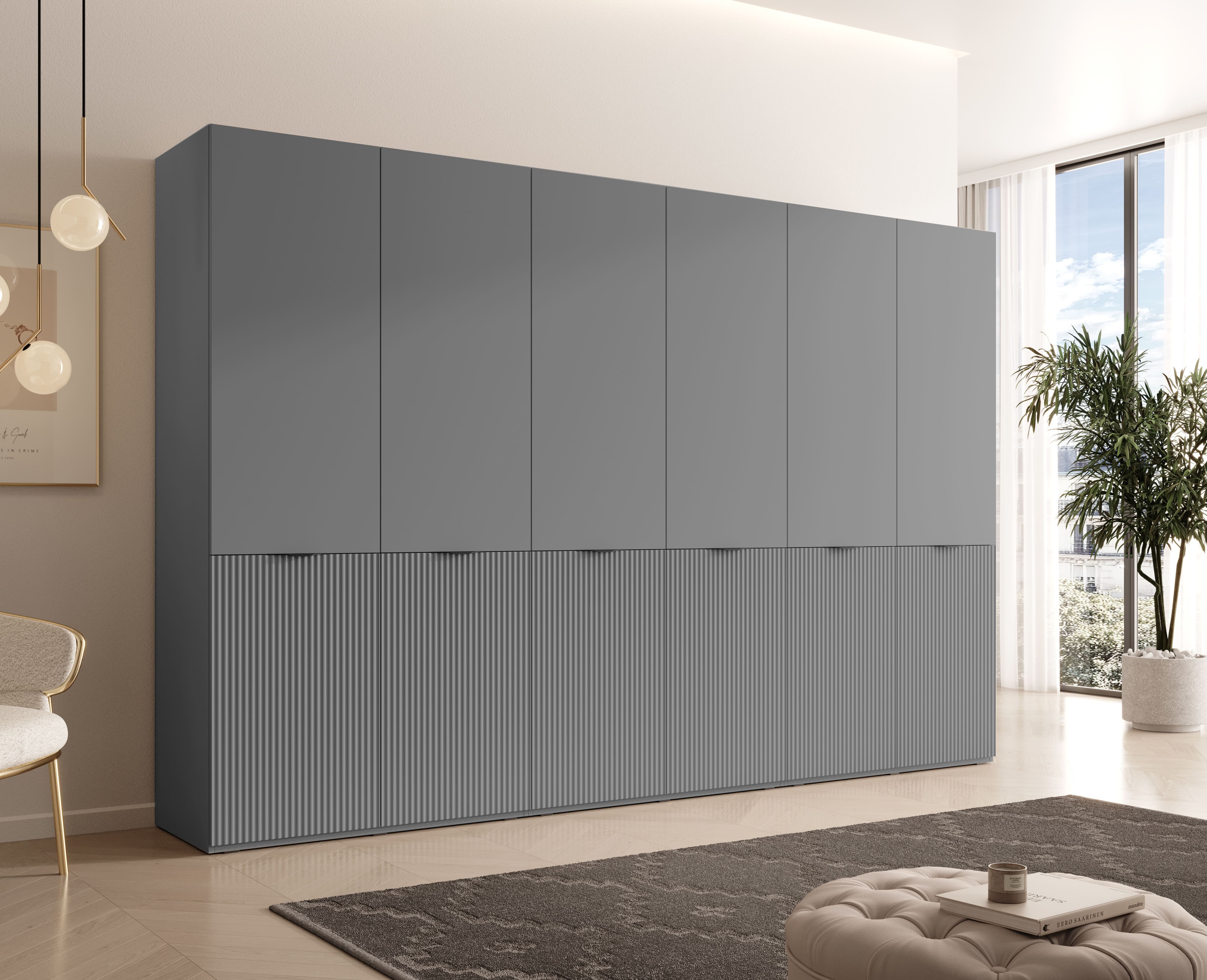 MOEBLO Drehtürenschrank MINEWRA NOVA 300 (mit 6 Türen – Moderner Drehtürens günstig online kaufen