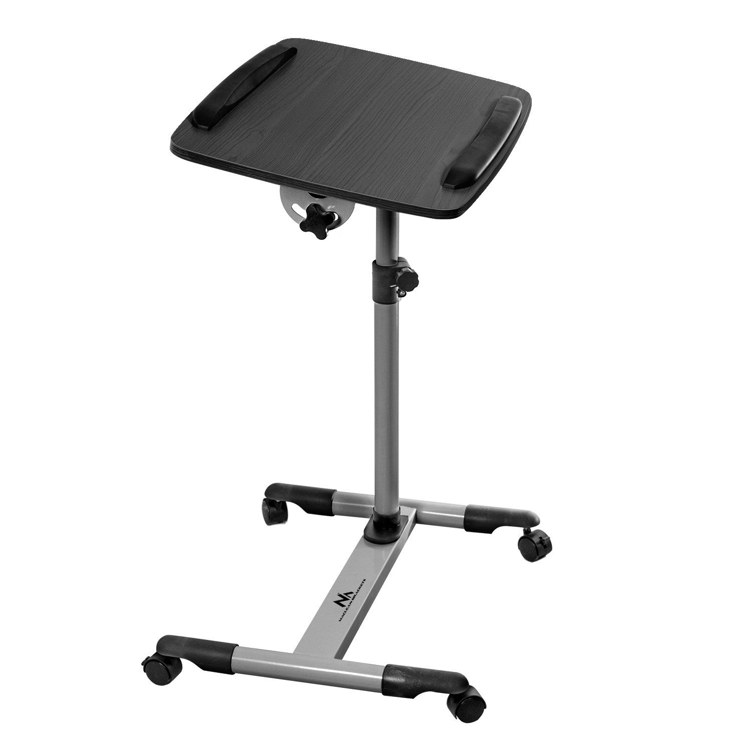 Maclean Arbeitstisch MC-671, Laptoptisch mit Räder Laptopständer Projektorständer
