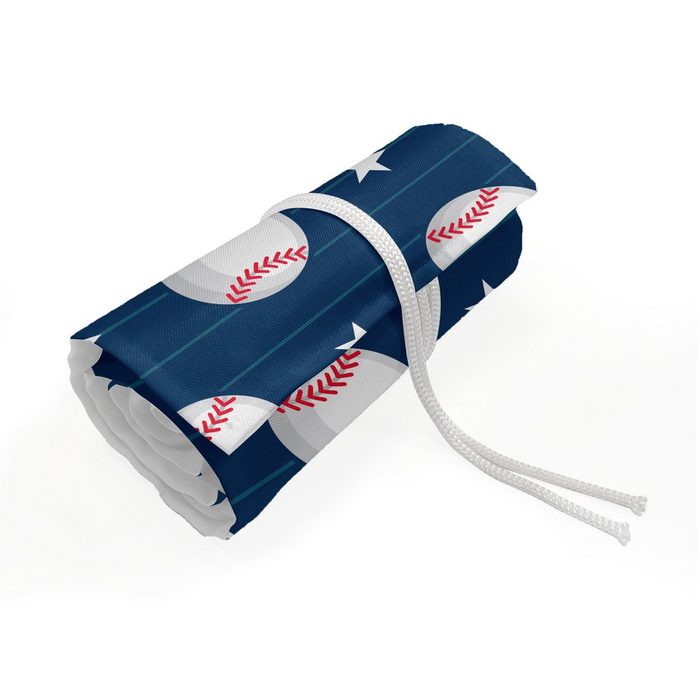 Abakuhaus Federmäppchen langlebig und tragbar Segeltuch Stiftablage Organizer Sport Baseball-Streifen