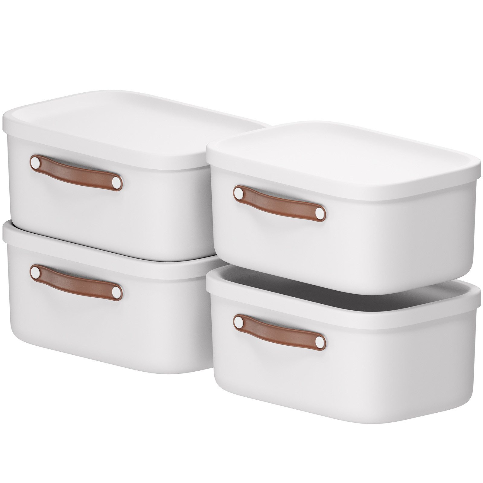 ROTHO Stapelbox 4er-Set Kiste mit Deckel Maloja 12l (Aufbewahrungsset, 3er- günstig online kaufen