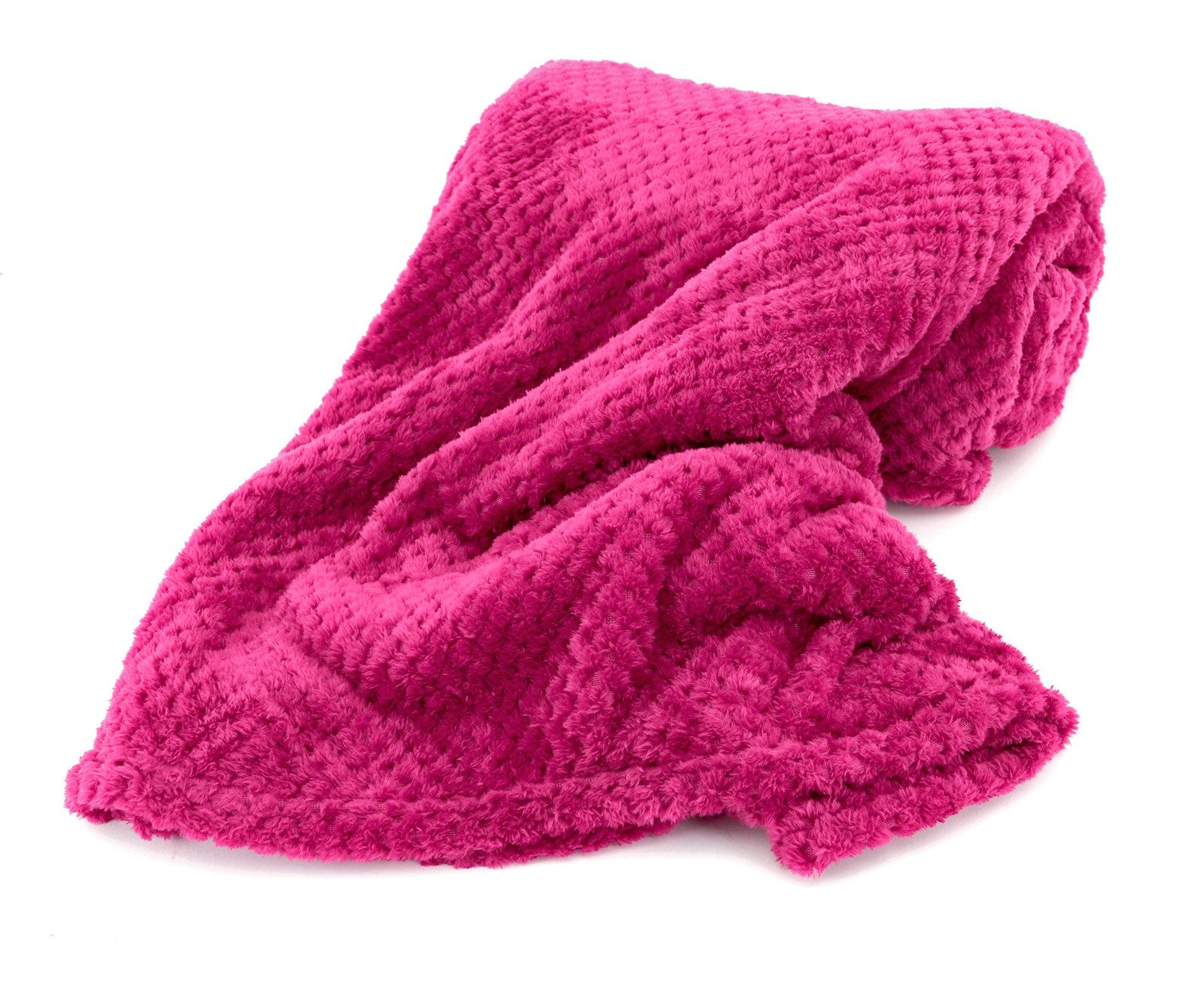 Wohndecke Waffel Pikee Kuscheldecke Deko Sofadecke flauschig, heimtexland, super weich I wärmend I leicht I Allergiker geeignet