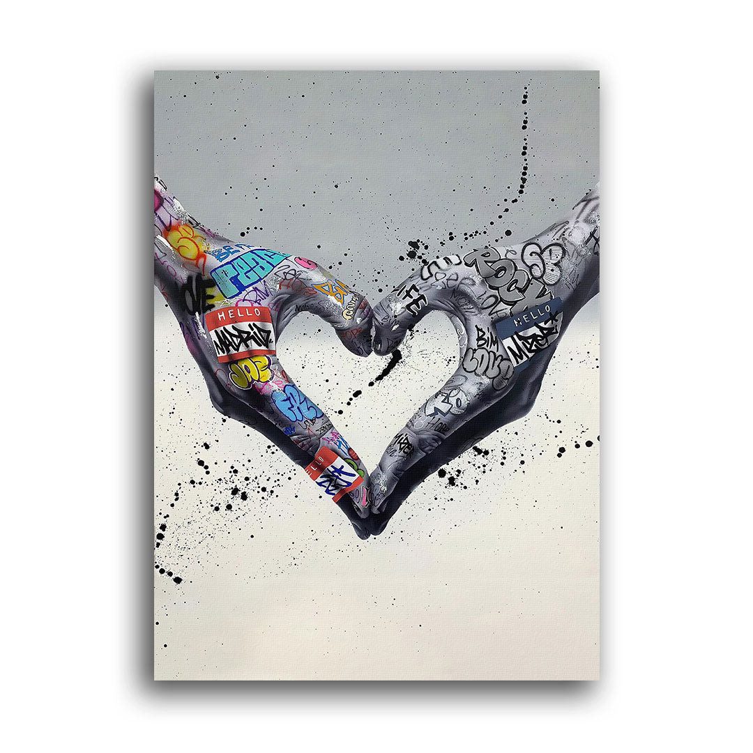 Wandbild Graffiti Heart