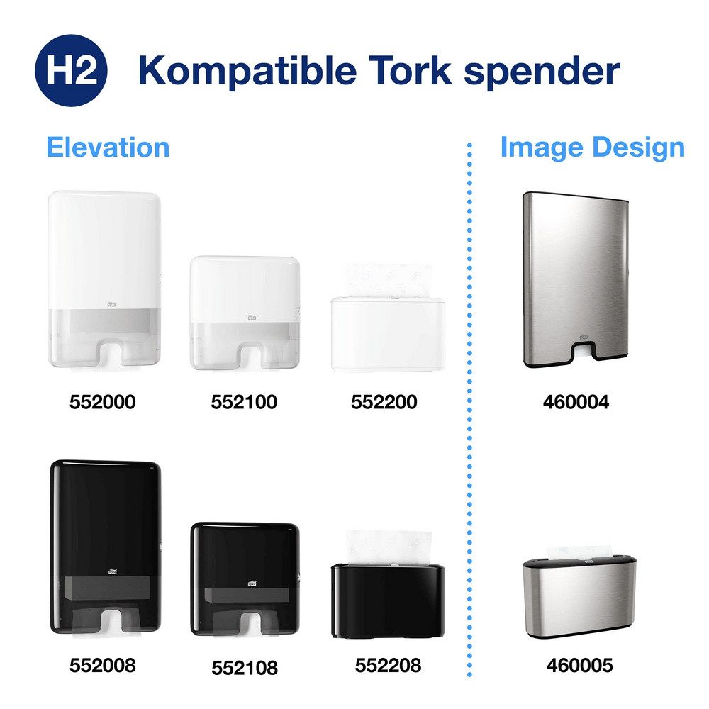 TORK Papierhandtuch TORK 471132 Papierhandtücher (L x B) 23.4 cm x 21.3 cm Weiß 1 St.