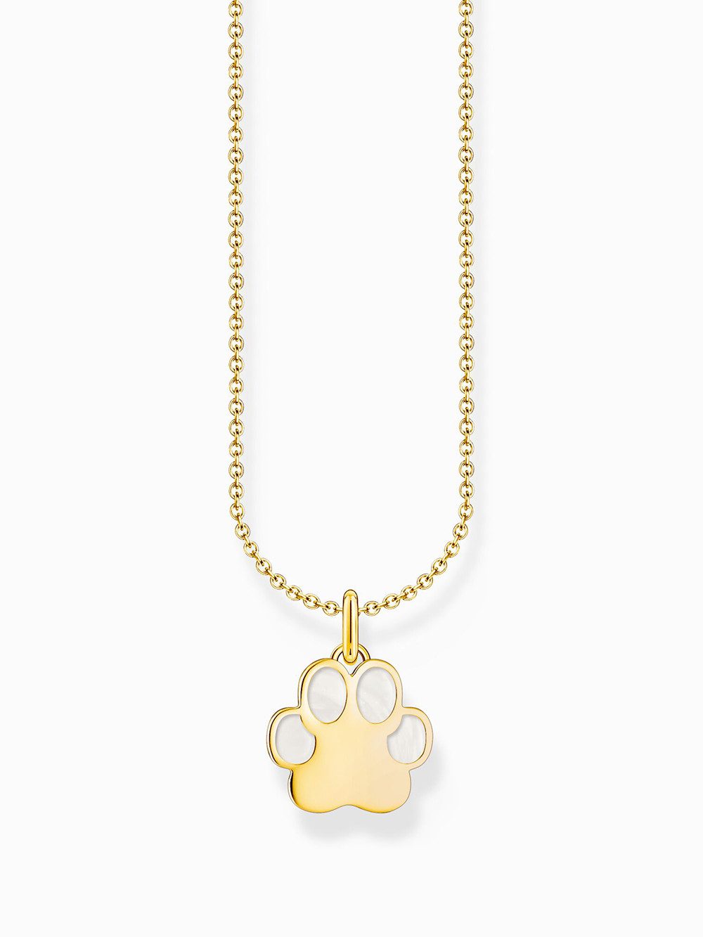 THOMAS SABO Kette mit Anhänger Thomas Sabo KE2266-427-14-L45V Vergoldete Kette mit Pfotenanhänger Da