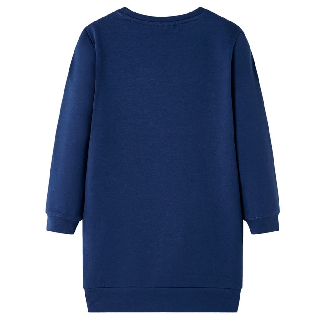 vidaXL Longpullunder Kinder-Pulloverkleid Marineblau 92