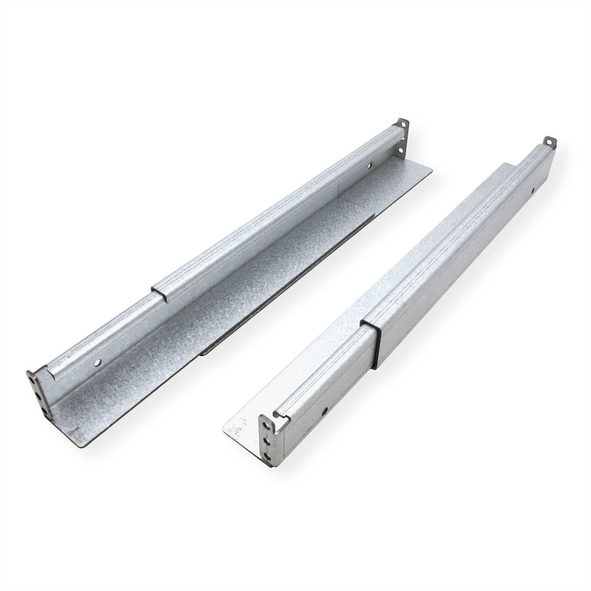 ROLINE Netzwerkschrank Gleitschienen Set tiefenvariabel, 350 bis 600mm inkl Befestigungsmaterial