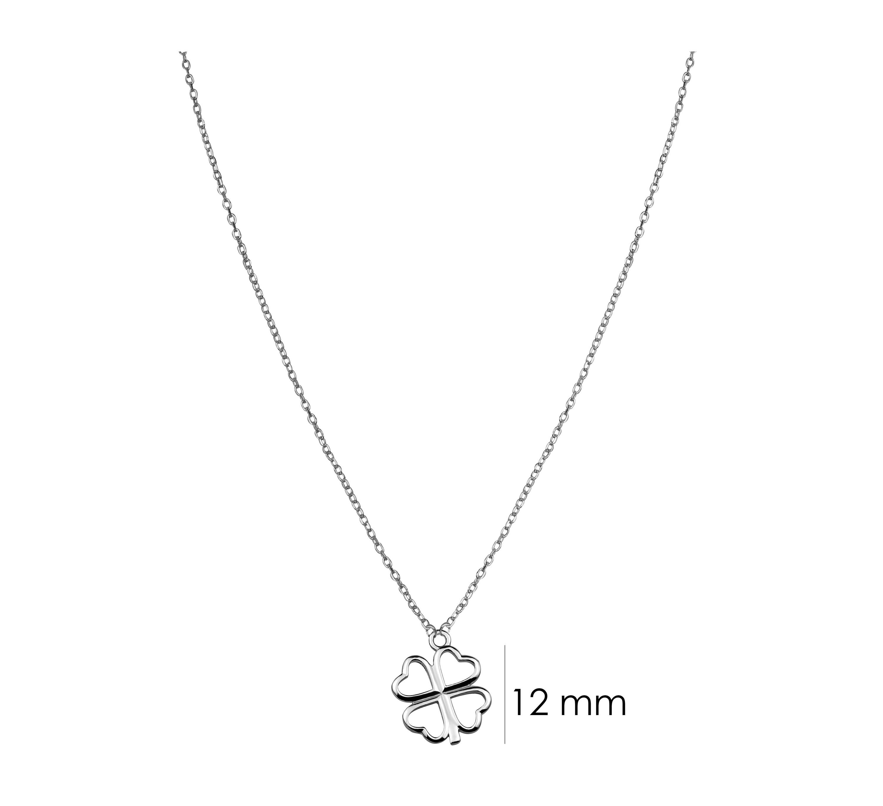 Anhänger Milani 925 Blatt, Sofia Damen Kette Silber Schmuck mit