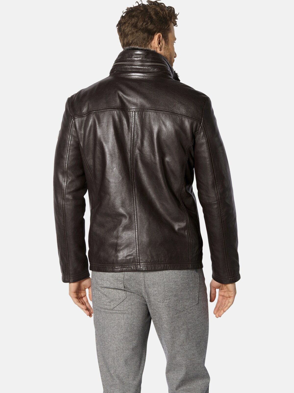 Babista Lederjacke ZUTASSI mit Fellkragen günstig online kaufen