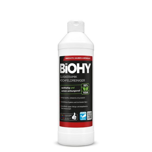 BiOHY Glaskeramik Kochfeldreiniger 1 x 500 ml Flasche Glasreiniger (1-St)