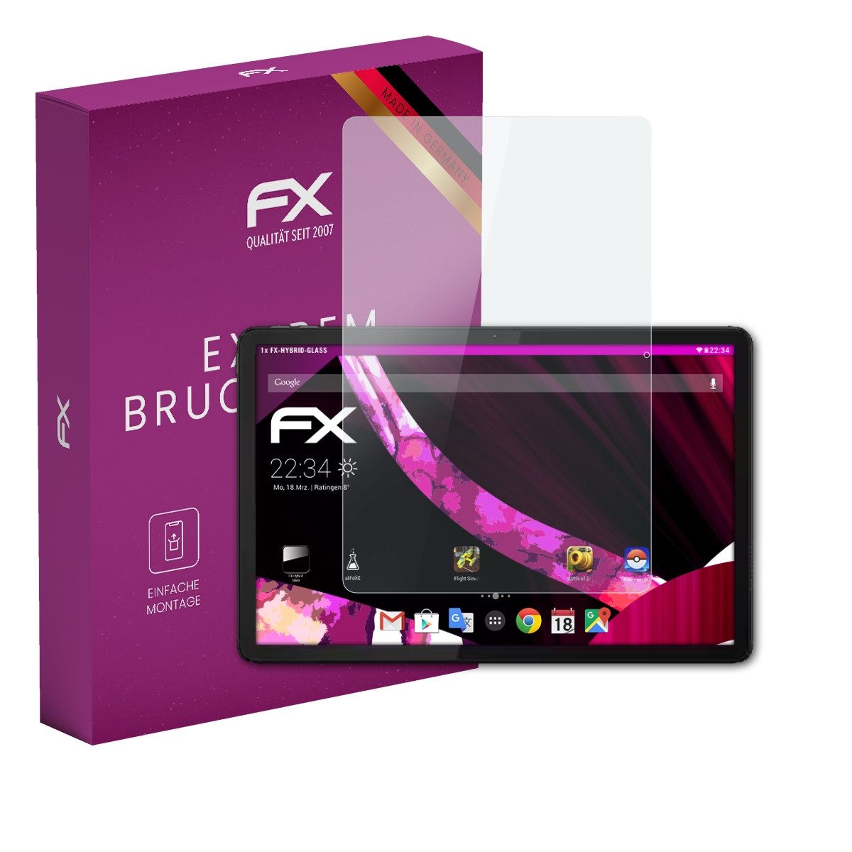 atFoliX Schutzfolie Panzerglasfolie für Lenovo Tab M11, Ultradünn und superhart