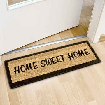 Fußmatte Fußmatte HOME SWEET HOME, relaxdays, Höhe: 15 mm
