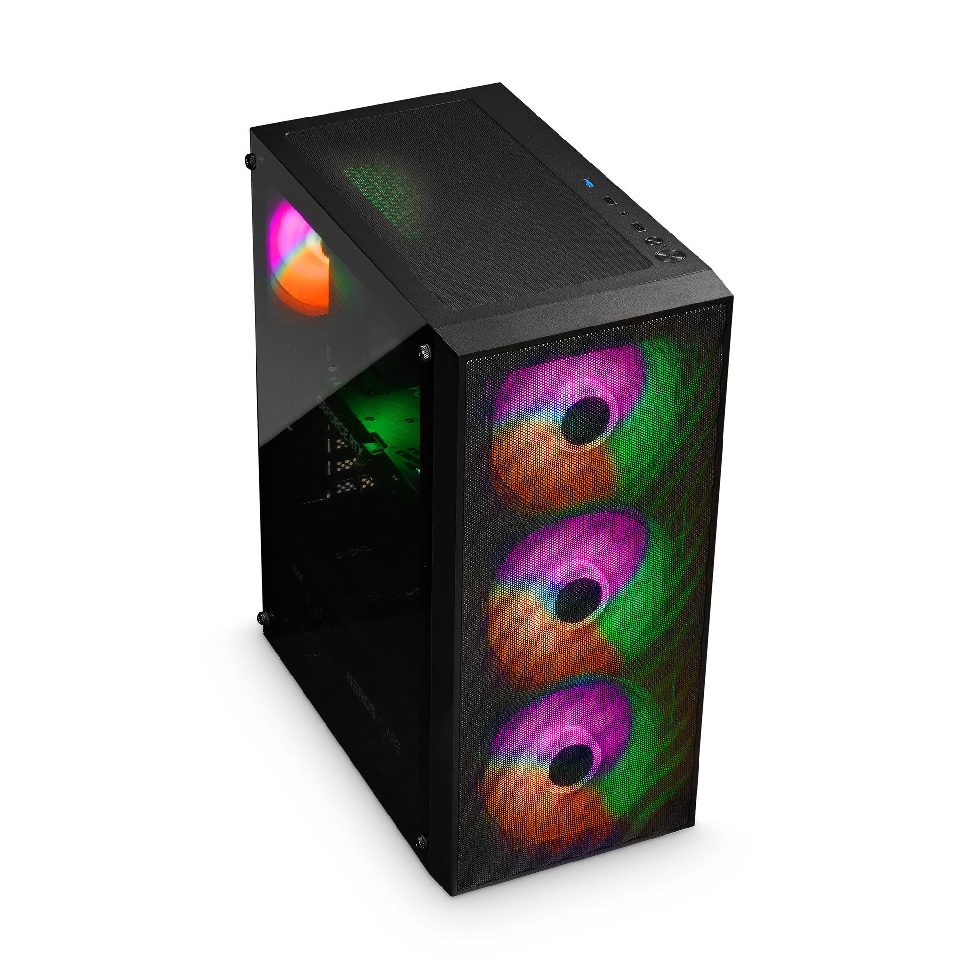 cybernerds P6 White Pro AMD Ryzen 5 5600 RTX 5060 Ti RGB Gaming PC (AMD Ryzen 5 5600, GeForce RTX 5060 Ti, 16 GB RAM, 512 GB SSD)