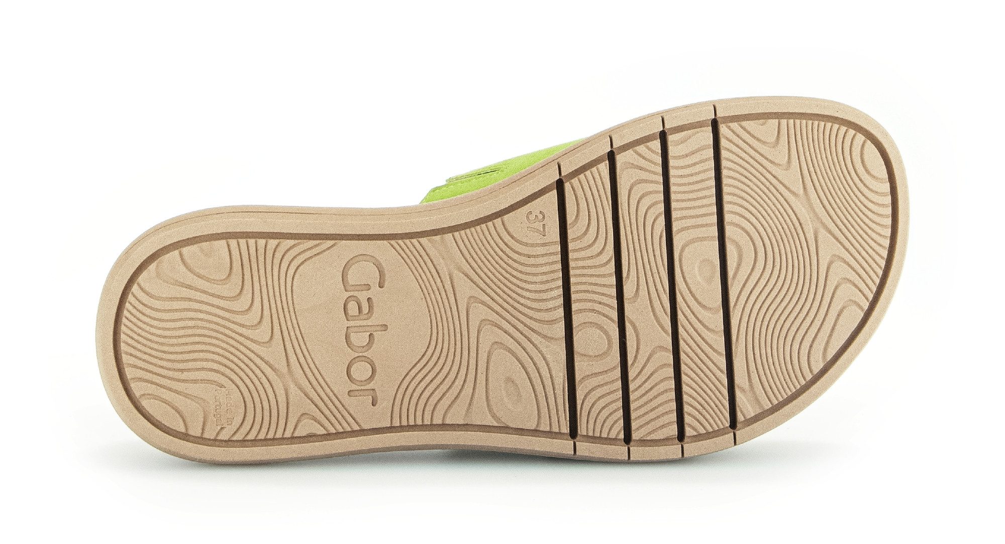 Gabor Pantolette, Plateau, Sommerschuh, Schlappen mit großer Zierschnalle