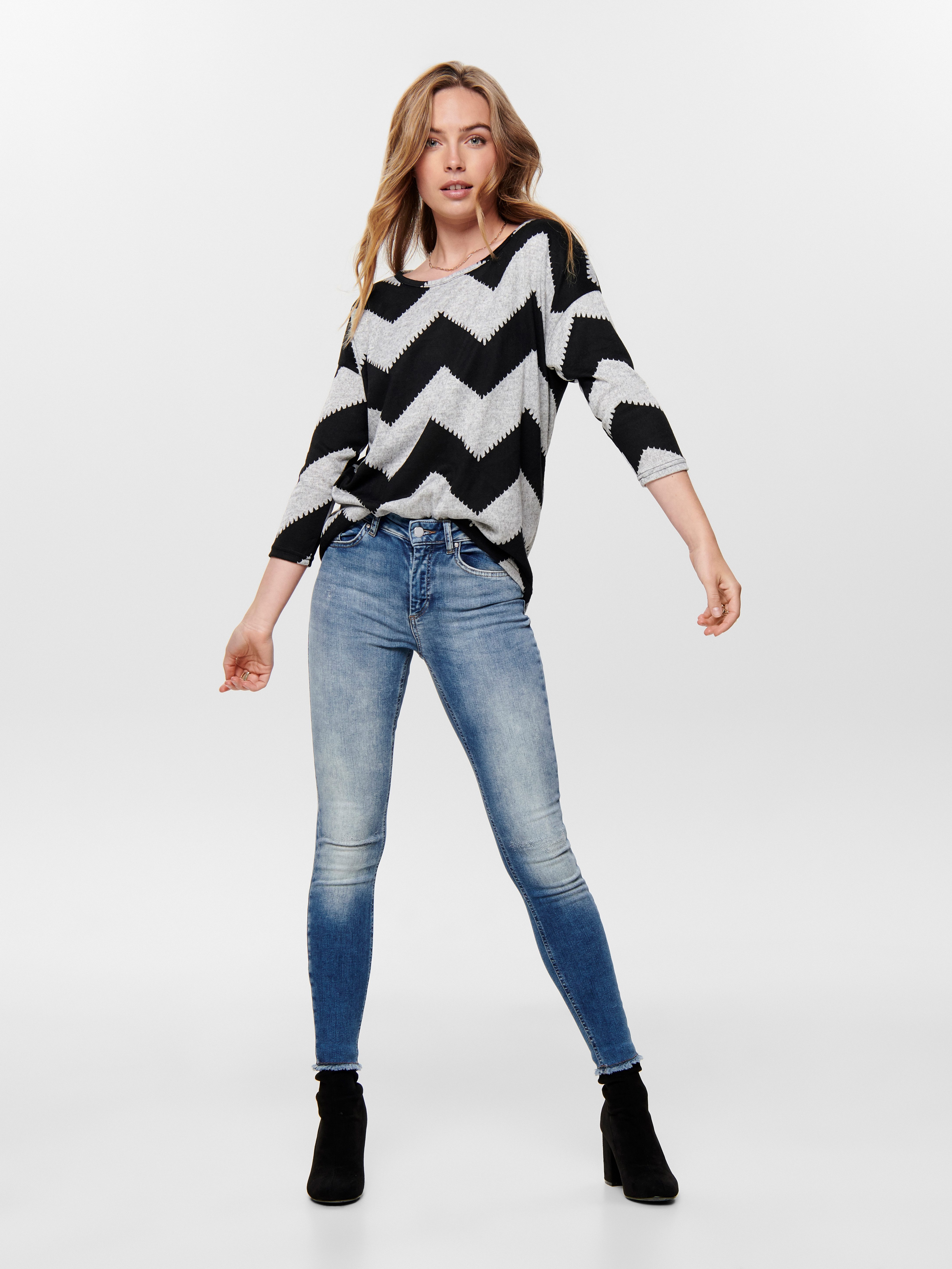 ONLY 3/4-Arm-Shirt ONLELCOS 4/5 AOP TOP JRS