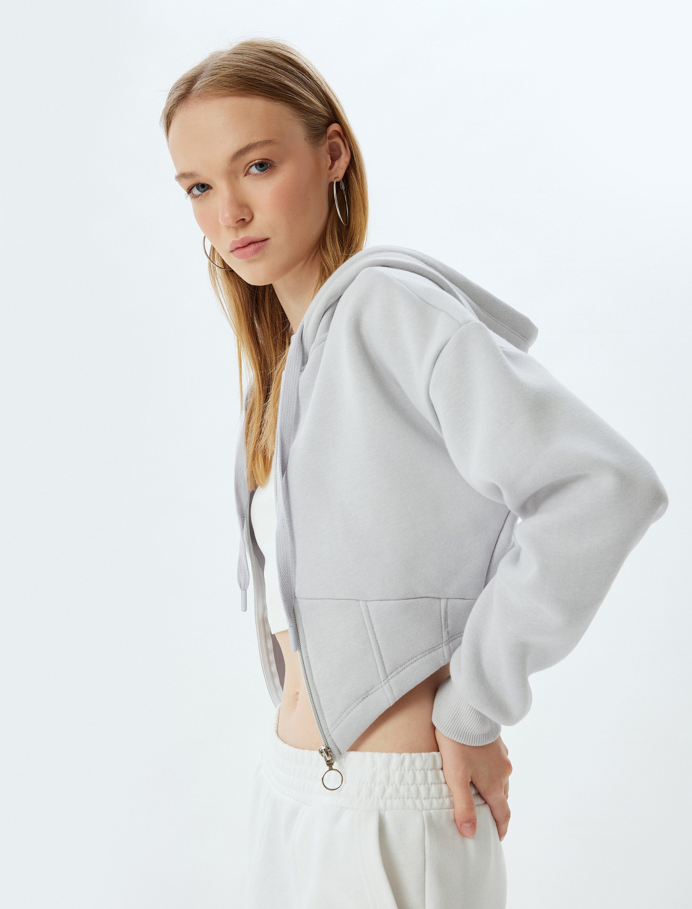 Koton Sweatshirt Koton College Oversize Sweatshirt Rundhals