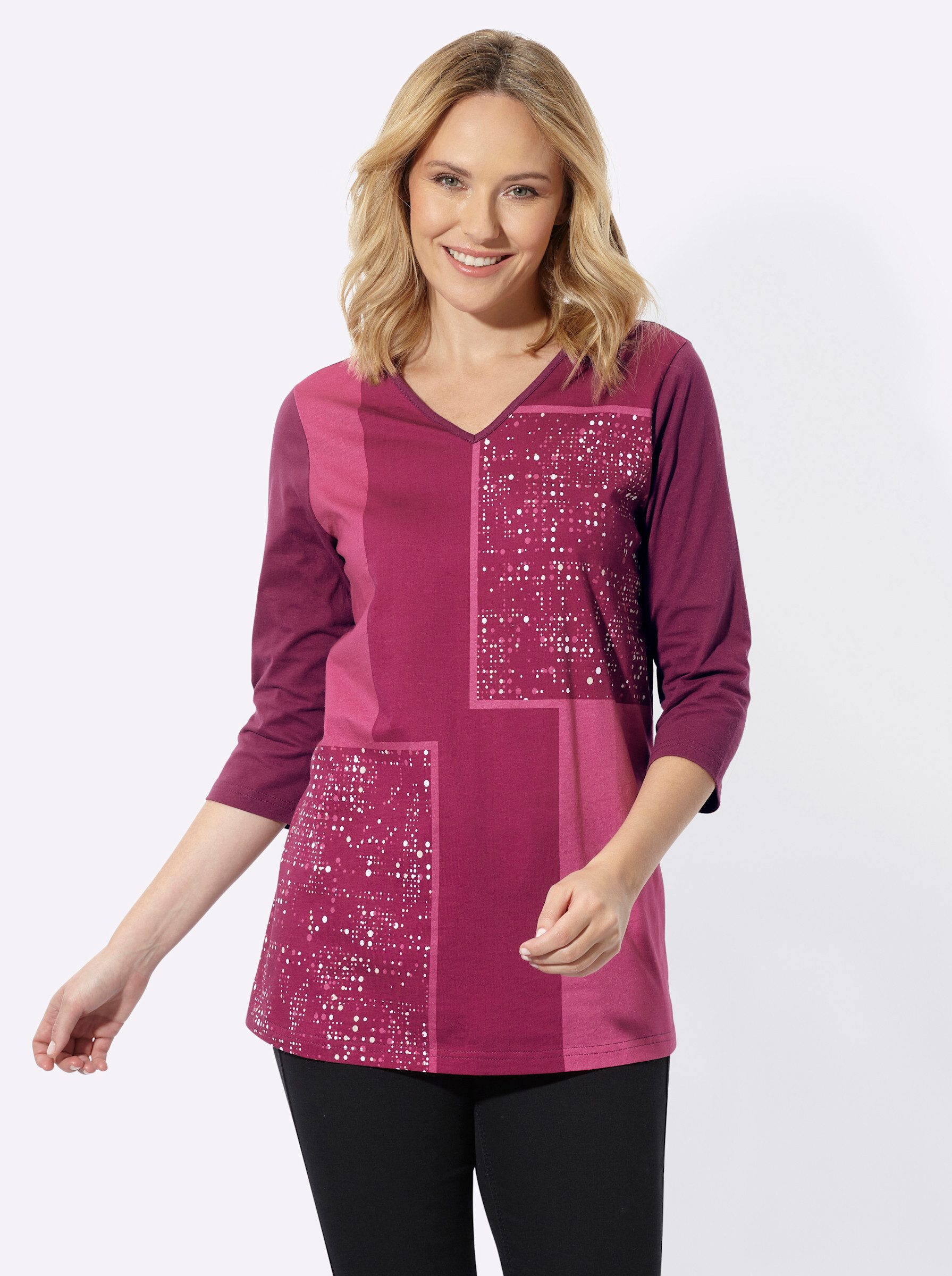 Sieh an! T-Shirt Longshirt 3/4-Arm
