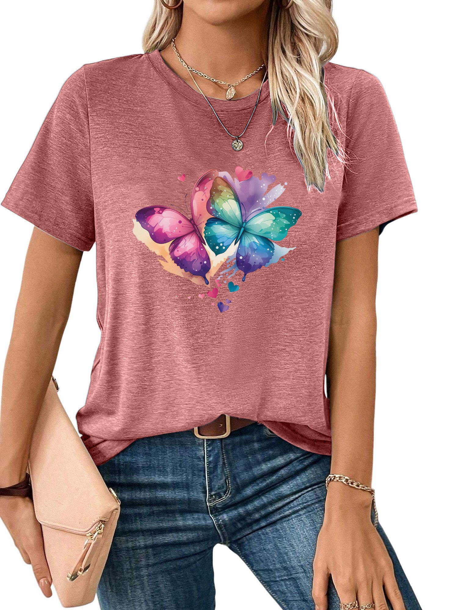 PYL Kurzarmbluse Damen Sommer Casual bequemes günstig online kaufen