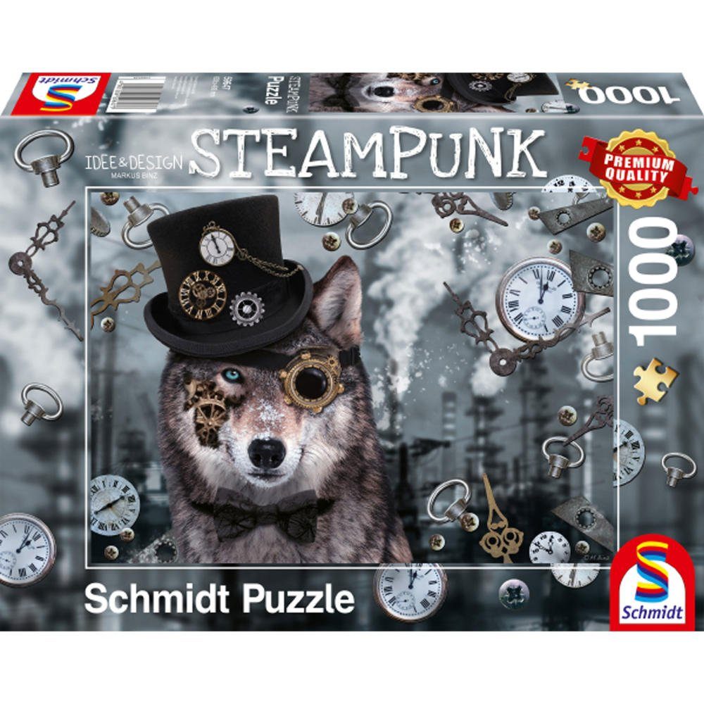 Schmidt Spiele Puzzle Steampunk Wolf, 1000 Puzzleteile