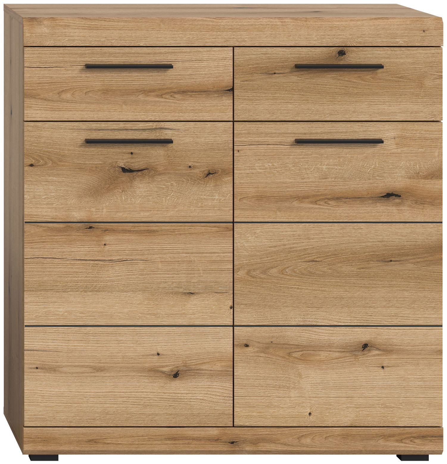 xonox.home Kommode Kommode Scout, Evoke Oak Nachbildung Softclose Melamin Modern 90x96x37 cm