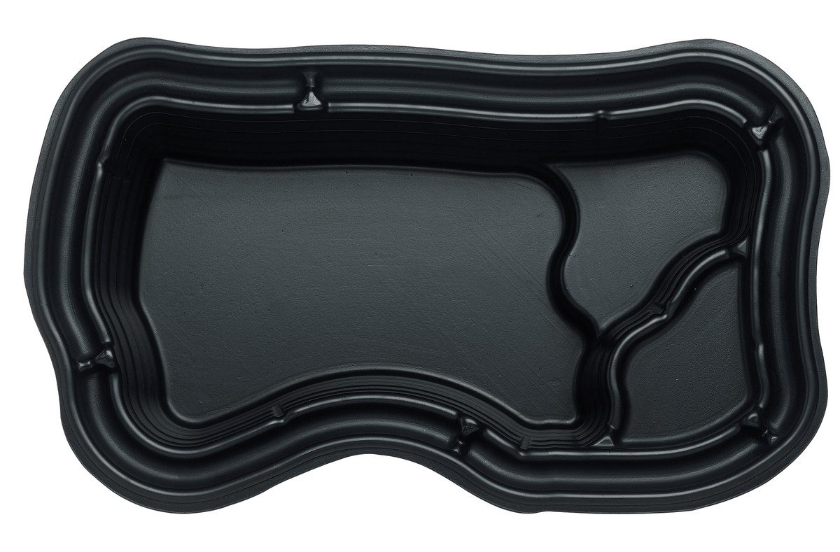 Wacredo Fertigteich Teichschale PE 1000, BxLxH: 140x240x62 cm, 1000 l, Fertigteich, Kunststoffbecken, Teichbecken