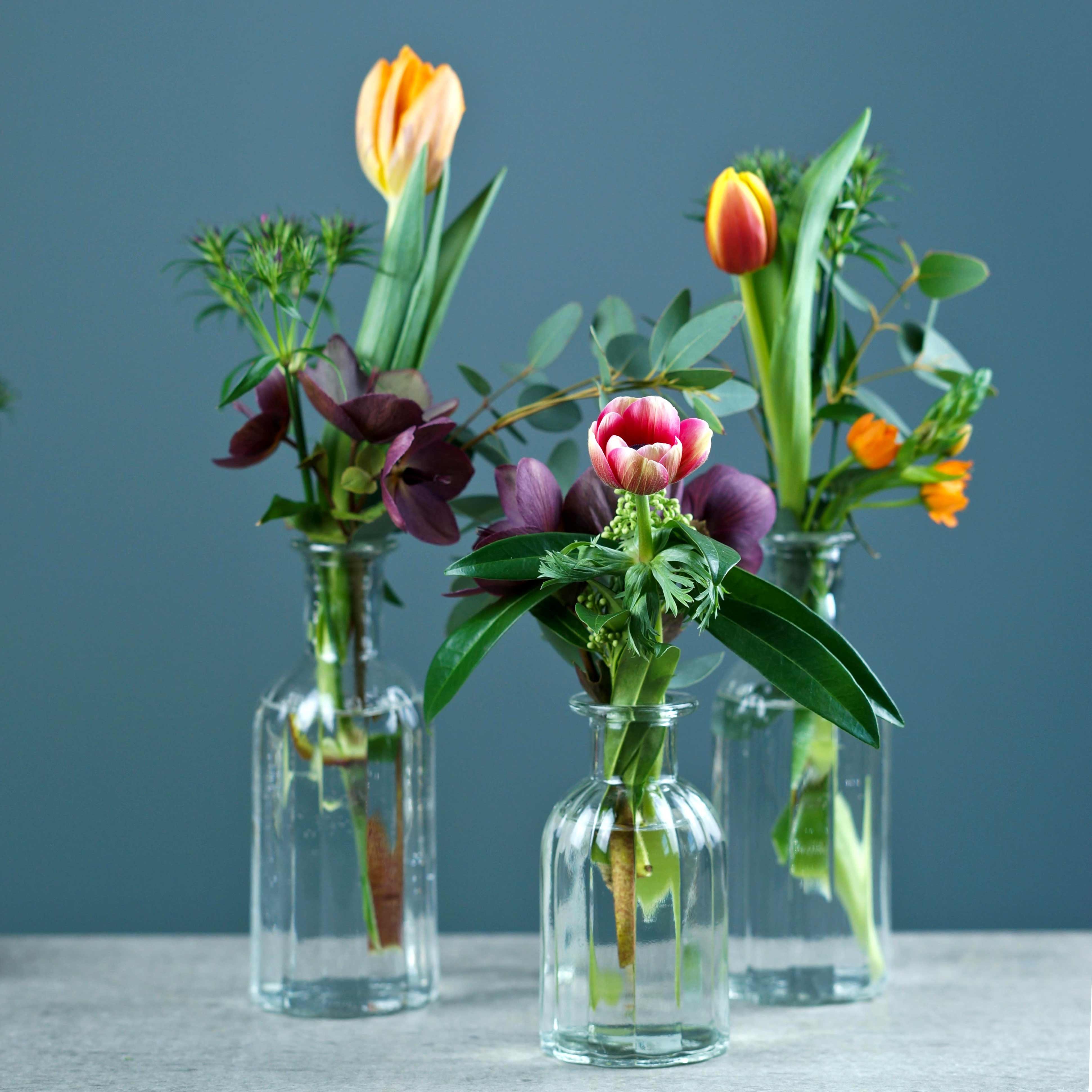 Viana Tischvase Mini Glasflasche Vase klar günstig online kaufen