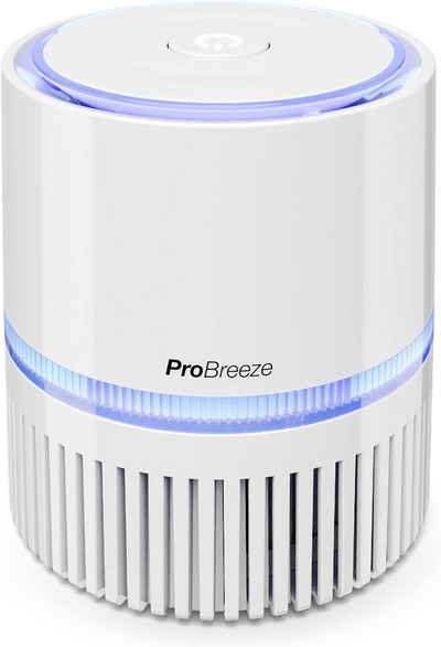 Pro Breeze Luftreiniger 3-in-1 Mini Luftreiniger mit HEPA Filter und Ionisator, Mini Luftreiniger HEPA, Ionisator Für Zuhause/Büro Allergiker/Raucher