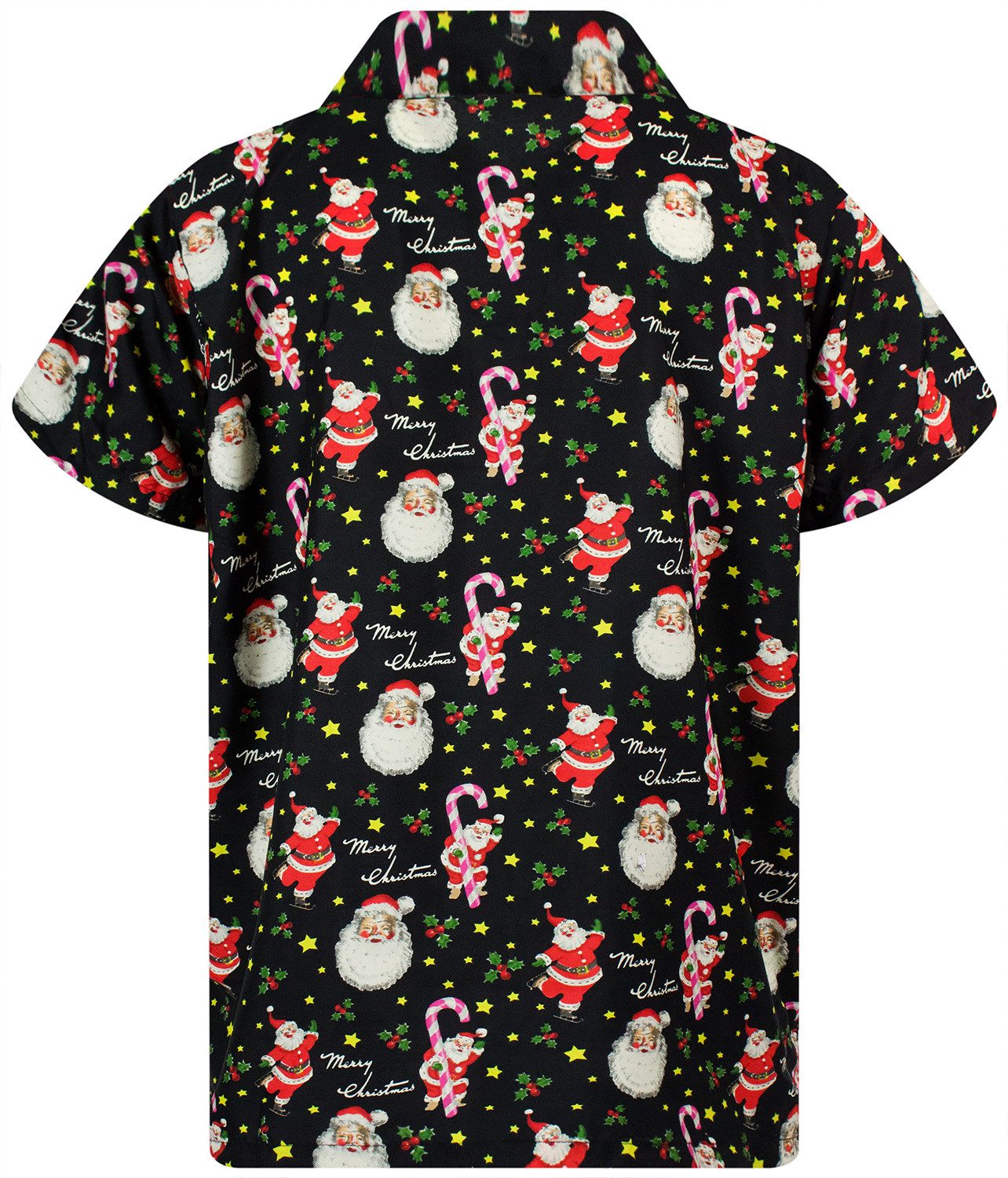 King Kameha Hawaiihemd Christmas Candycane Funky Hawaii-Hemd Kurzarm Front- günstig online kaufen