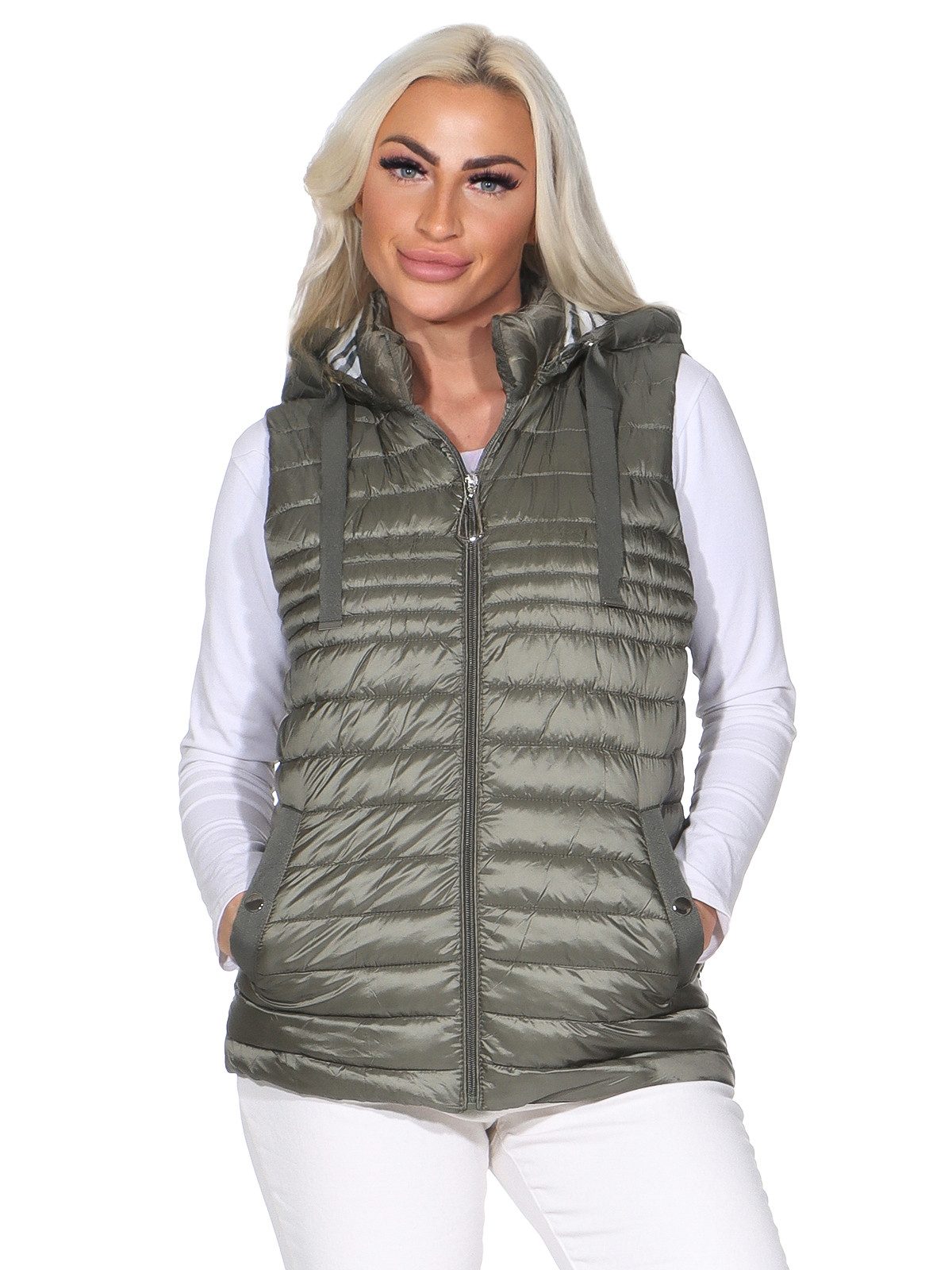 OriginalYou Steppweste Kurzweste leichte Freizeitweste Damen Stepp Weste au günstig online kaufen