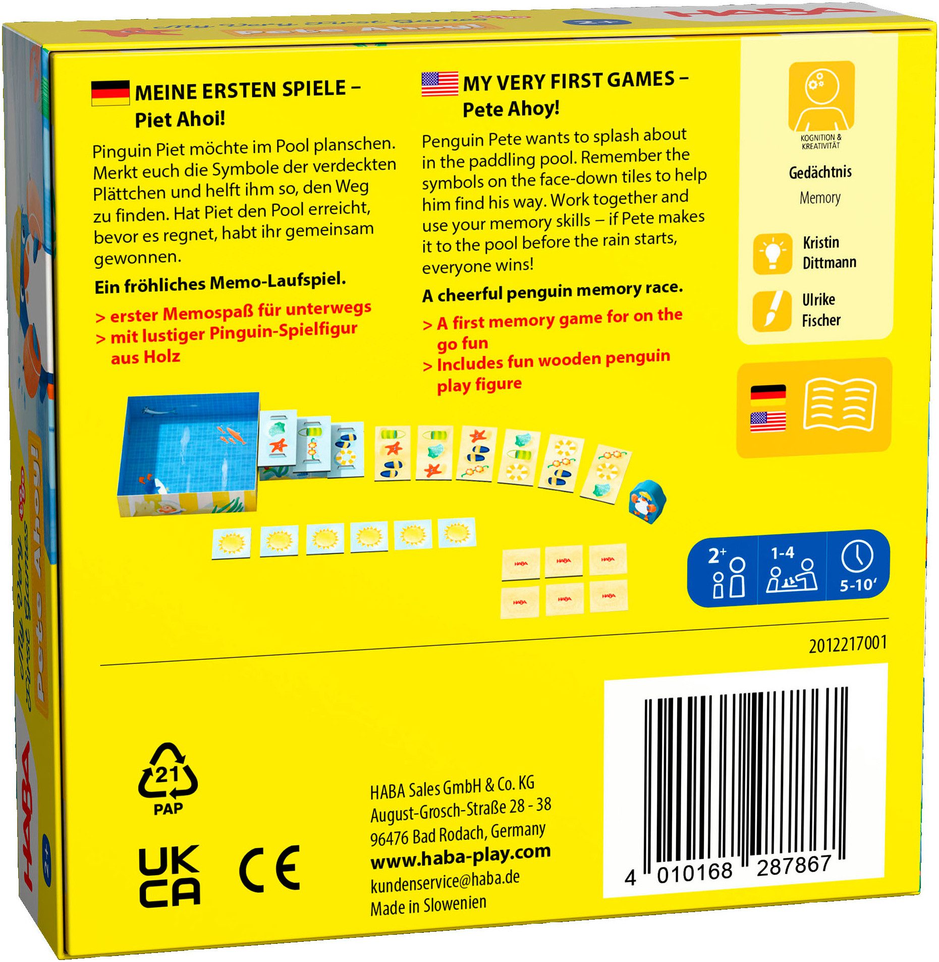 Haba Spiel Meine ersten Spiele - Piet ahoi, Kleinkindspiel