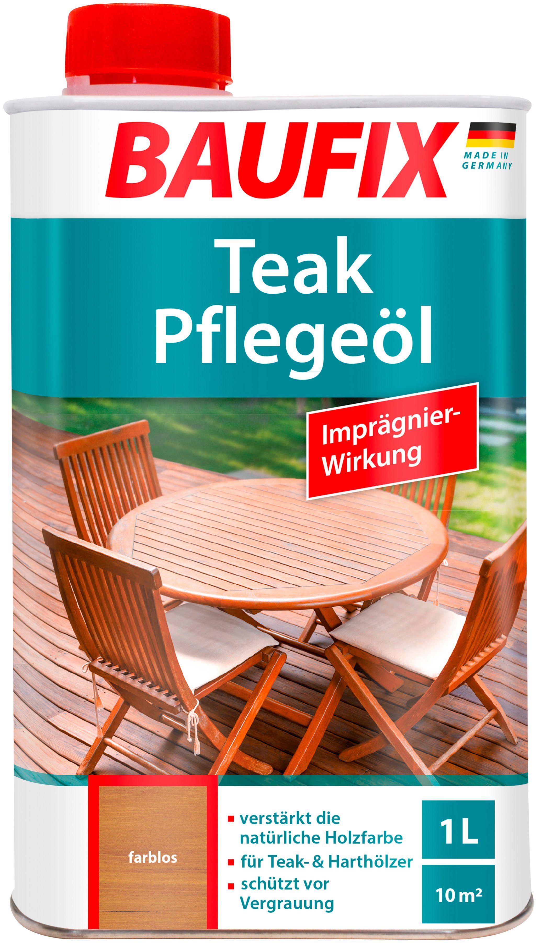 BAUFIX Holzschutz-Lasur »Farblos«, Teak-Pflegeöl | OTTO