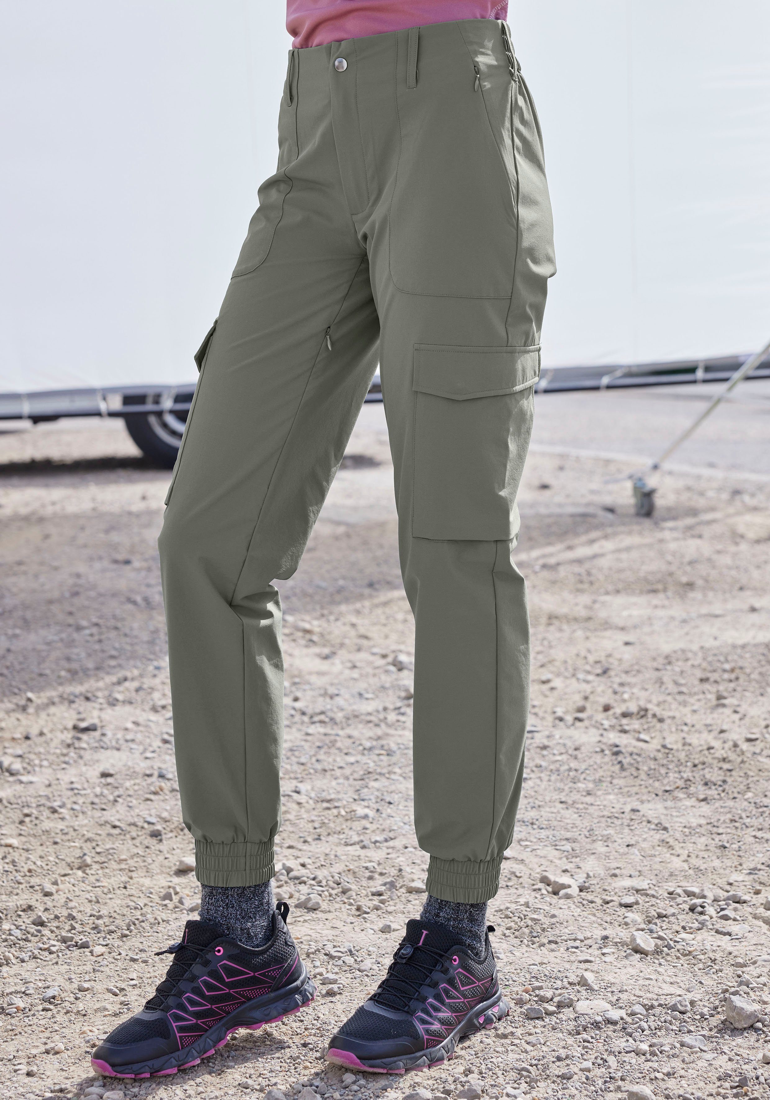 vivance active Trekkinghose sportlicher Cargo Jogger günstig online kaufen
