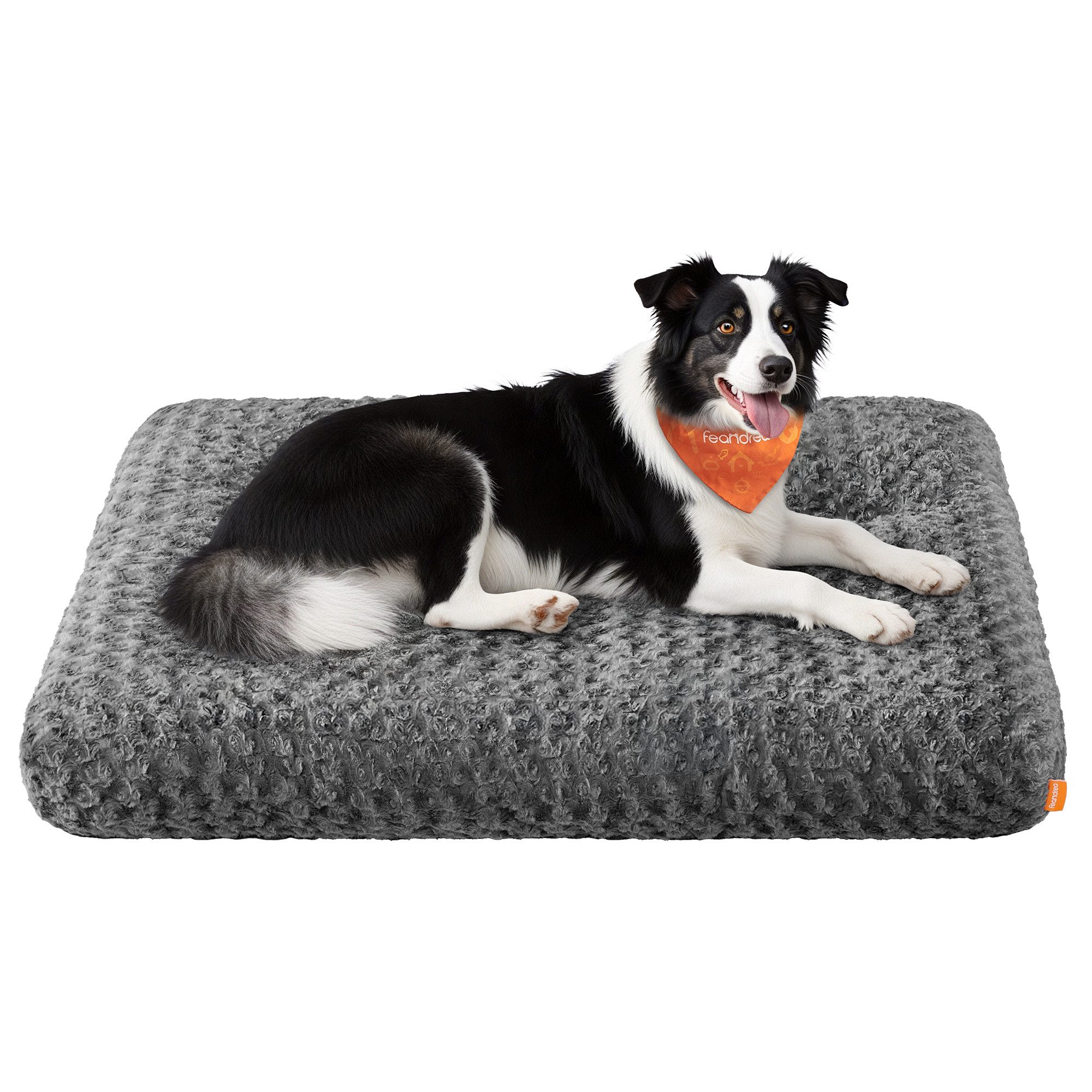 FEANDREA Hundebett Hundekissen, flauschige Hundematte, Plüsch, waschbar, weich, M/L/XL/XXL