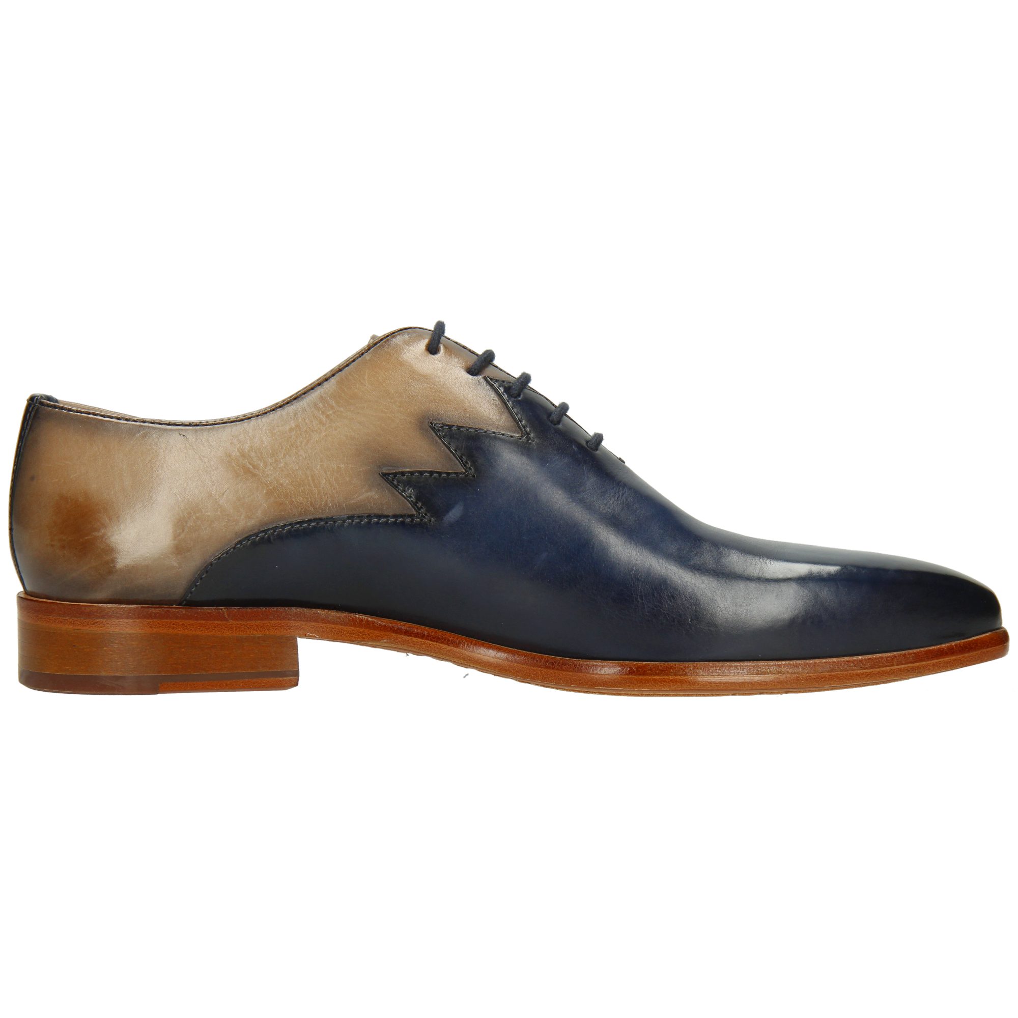 Melvin & Hamilton Lewis 59 Leder-Oxford Schuhe für Herren Schnürschuh Flache Absätze, Echtes Leder, Vegetabile Gerbung