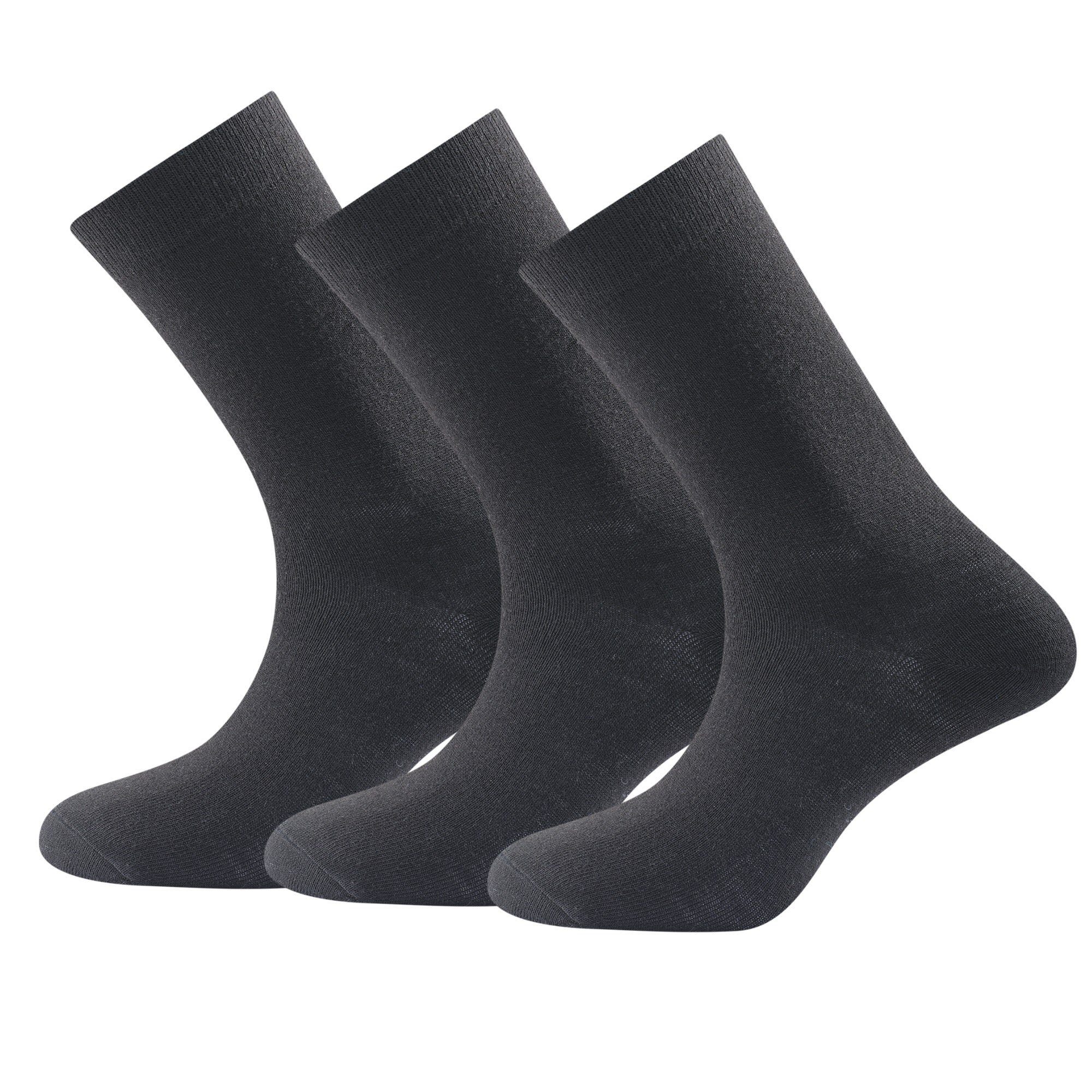 Merino Devold Daily Medium 3-pack Thermosocken Devold Black Sock
