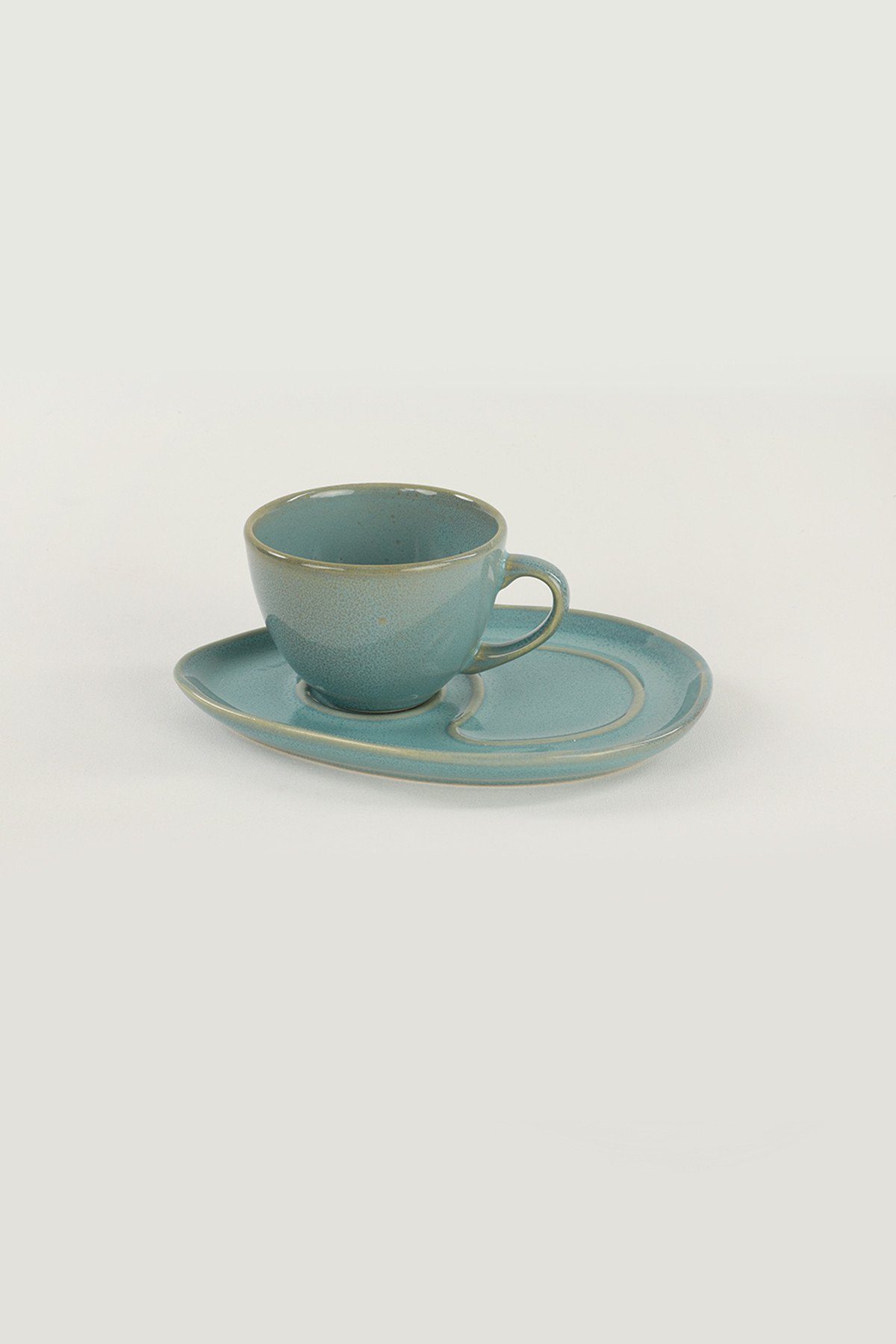 Hermia KRM1168, Türkis, Keramik Concept 100% Tasse Kaffeetassen,