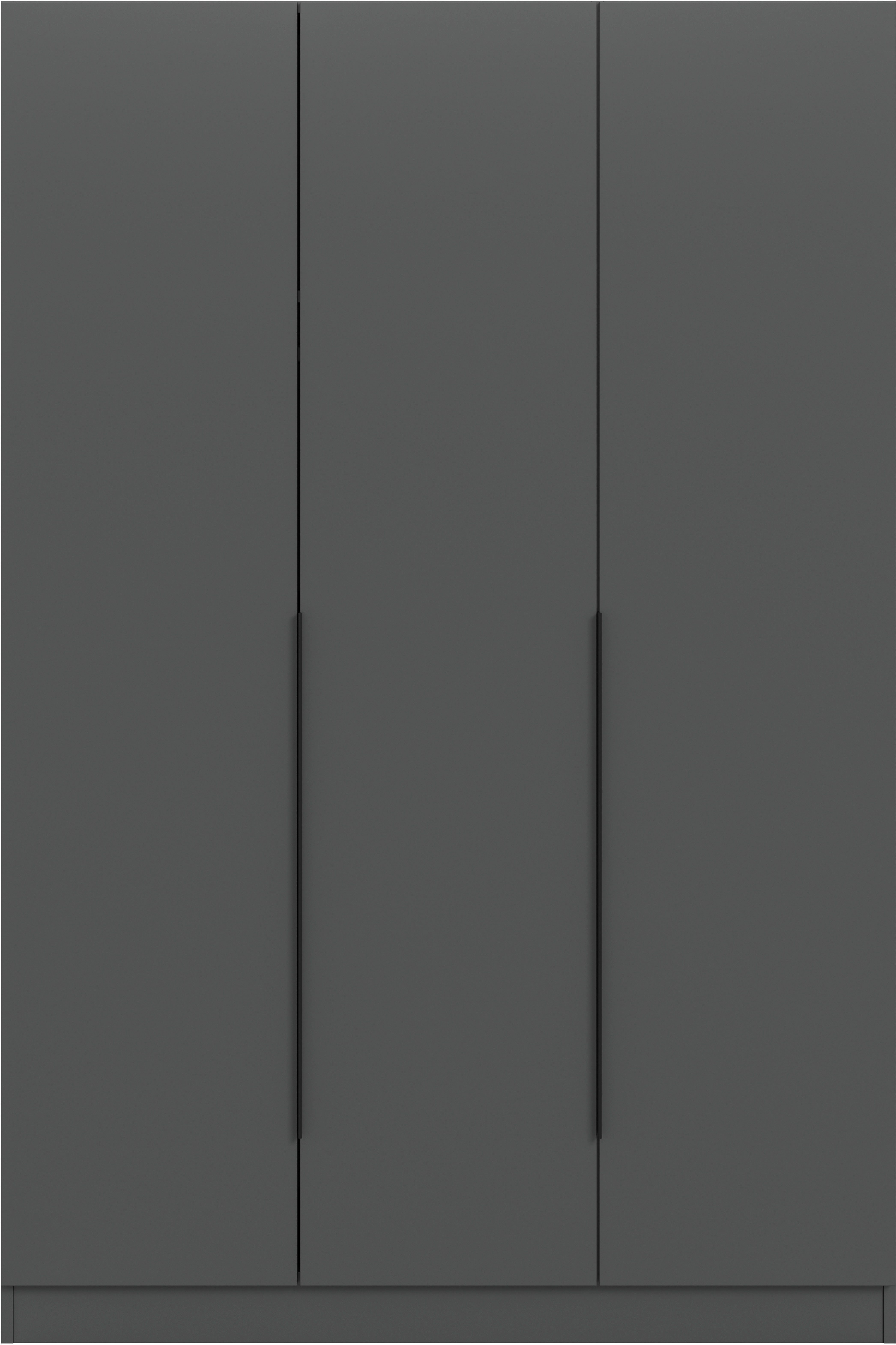 Home affaire Kleiderschrank Skarde Schlafzimmerschrank, Garderobe, Schrank (Otto Bestseller Garderobe Schlafzimmerschrank) Breite: 120 cm, anthrazit, Kleiderstange 4 Böden