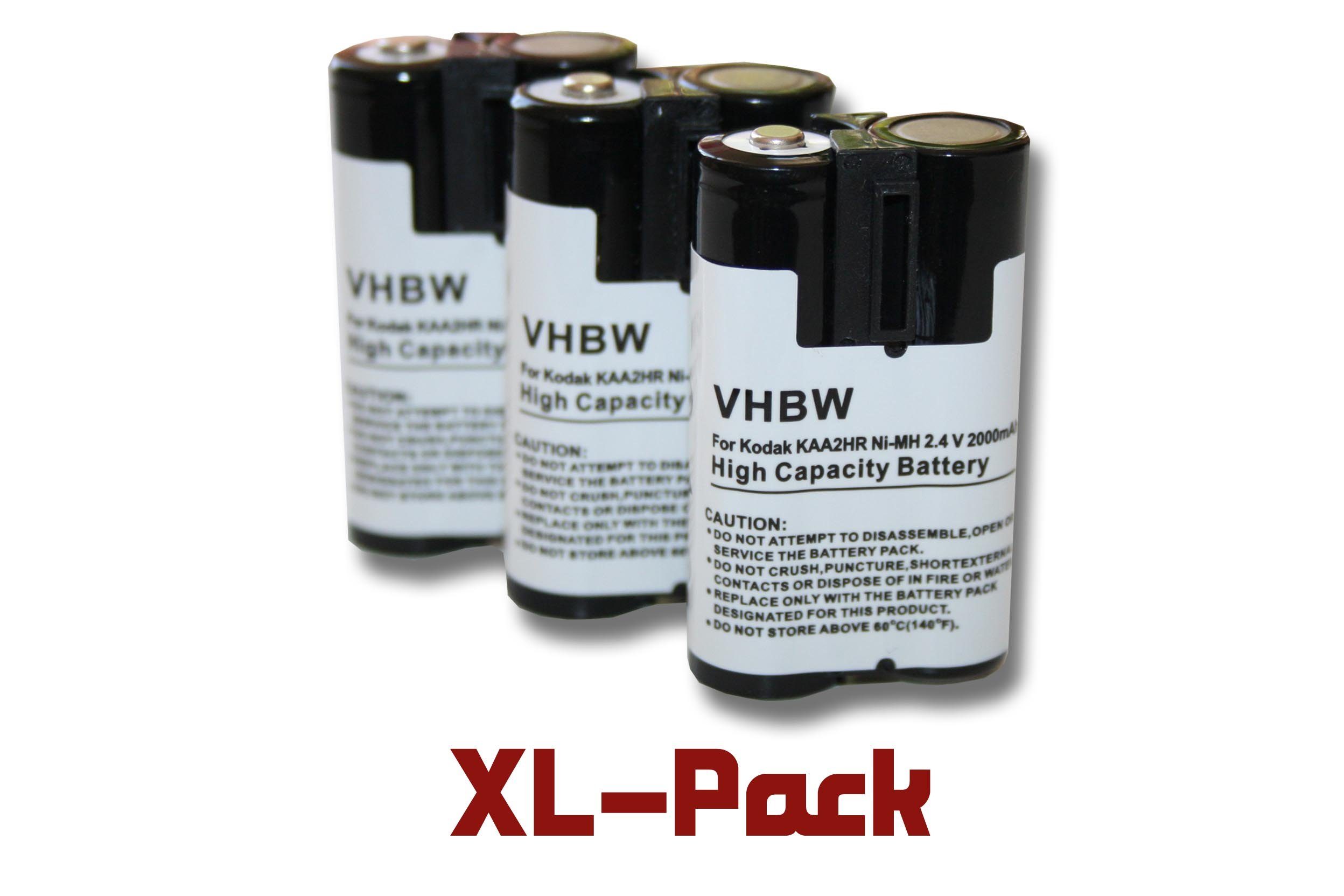 vhbw passend für Kodak EasyShare C300, C310, C315, C330, C340, C360, C433, Kamera-Akku 2000 mAh