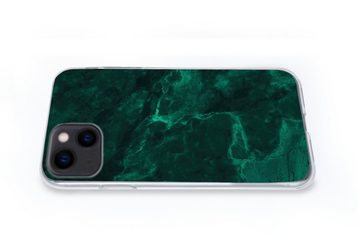 MuchoWow Handyhülle Marmor - Limone - Grün - Strukturiert - Marmoroptik, Handyhülle Apple iPhone 13 Mini, Smartphone-Bumper, Print, Handy