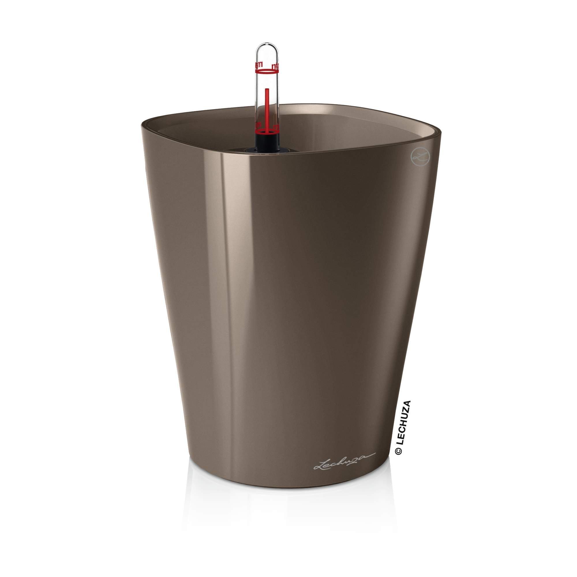 Lechuza® Blumentopf Deltini - taupe hochglanz günstig online kaufen