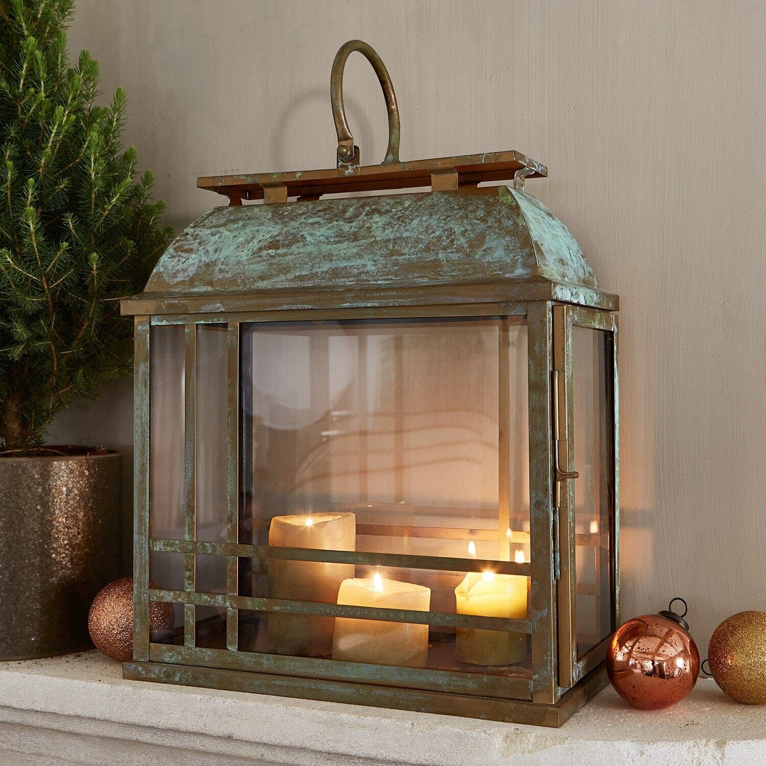 Mirabeau Kerzenlaterne Laterne Eglise antikbraun günstig online kaufen