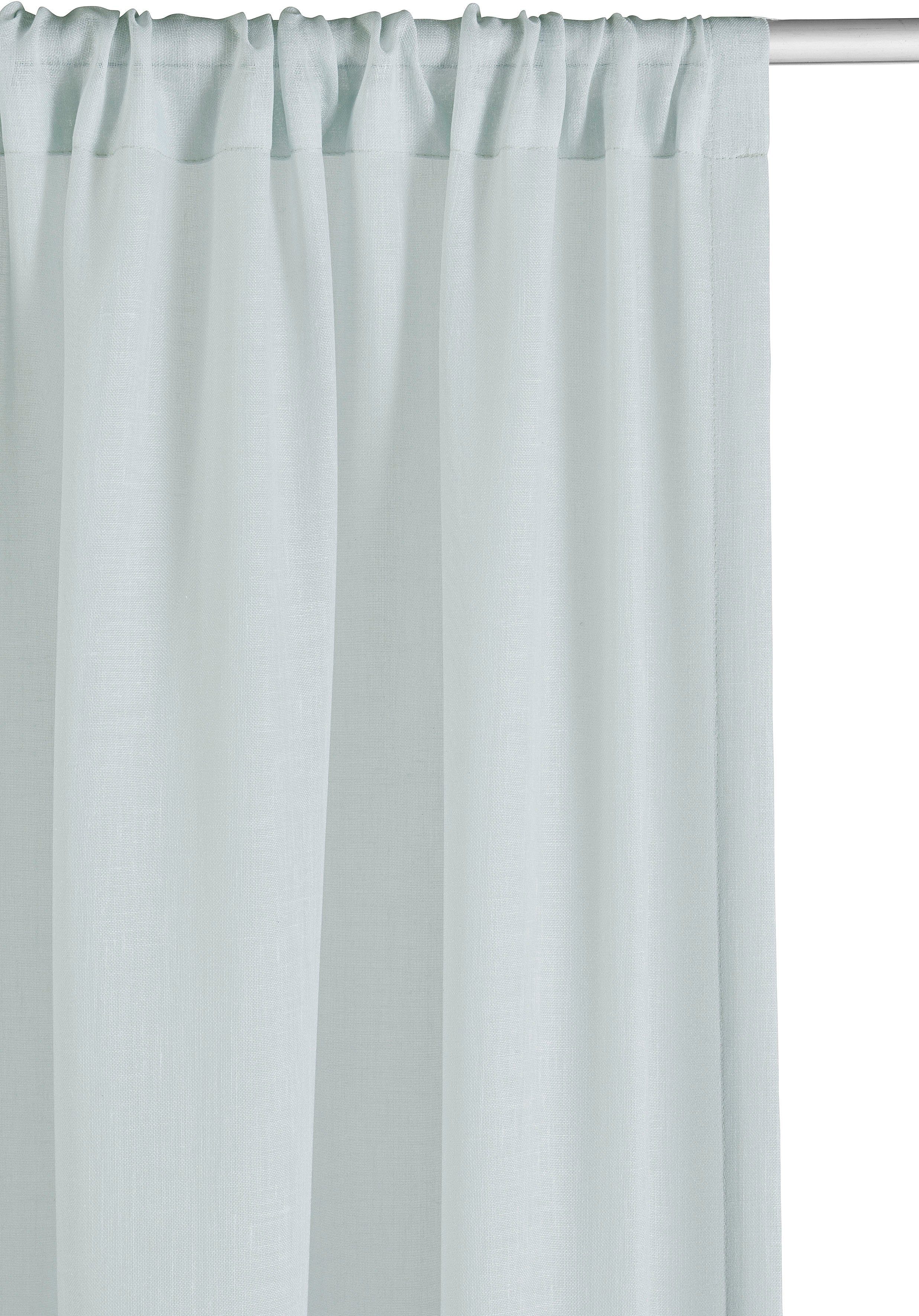 St), Größen Stangendurchzug Gercke, by Polyester, verschiedene Farbverlauf, Home transparent, Lena transparent, Kaida, bedruckt, (1 Gardine grün LeGer