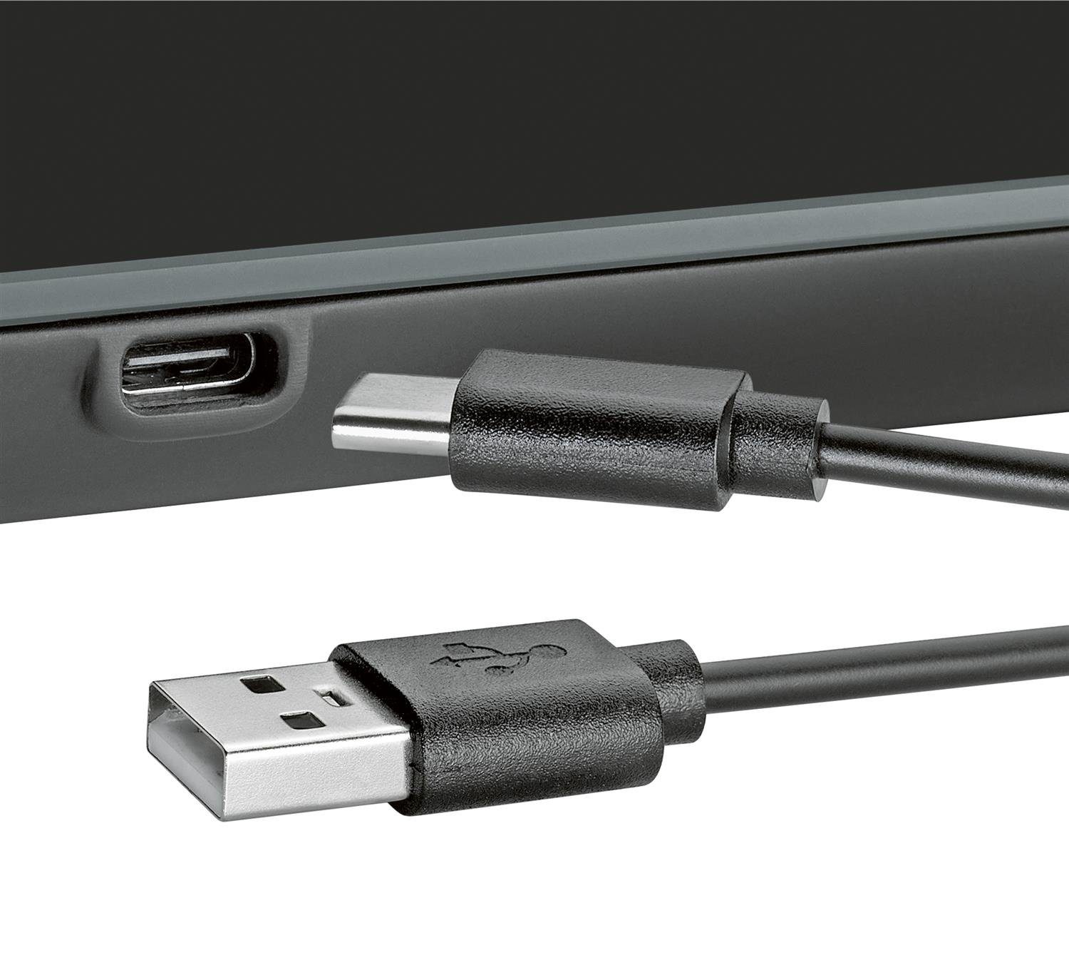 ZASSENHAUS BALANCE USB Küchenwaage max. Digitalwaage, TARE-Funktion, wiederaufladbar, 5 Digitale kg Küchenwaage -