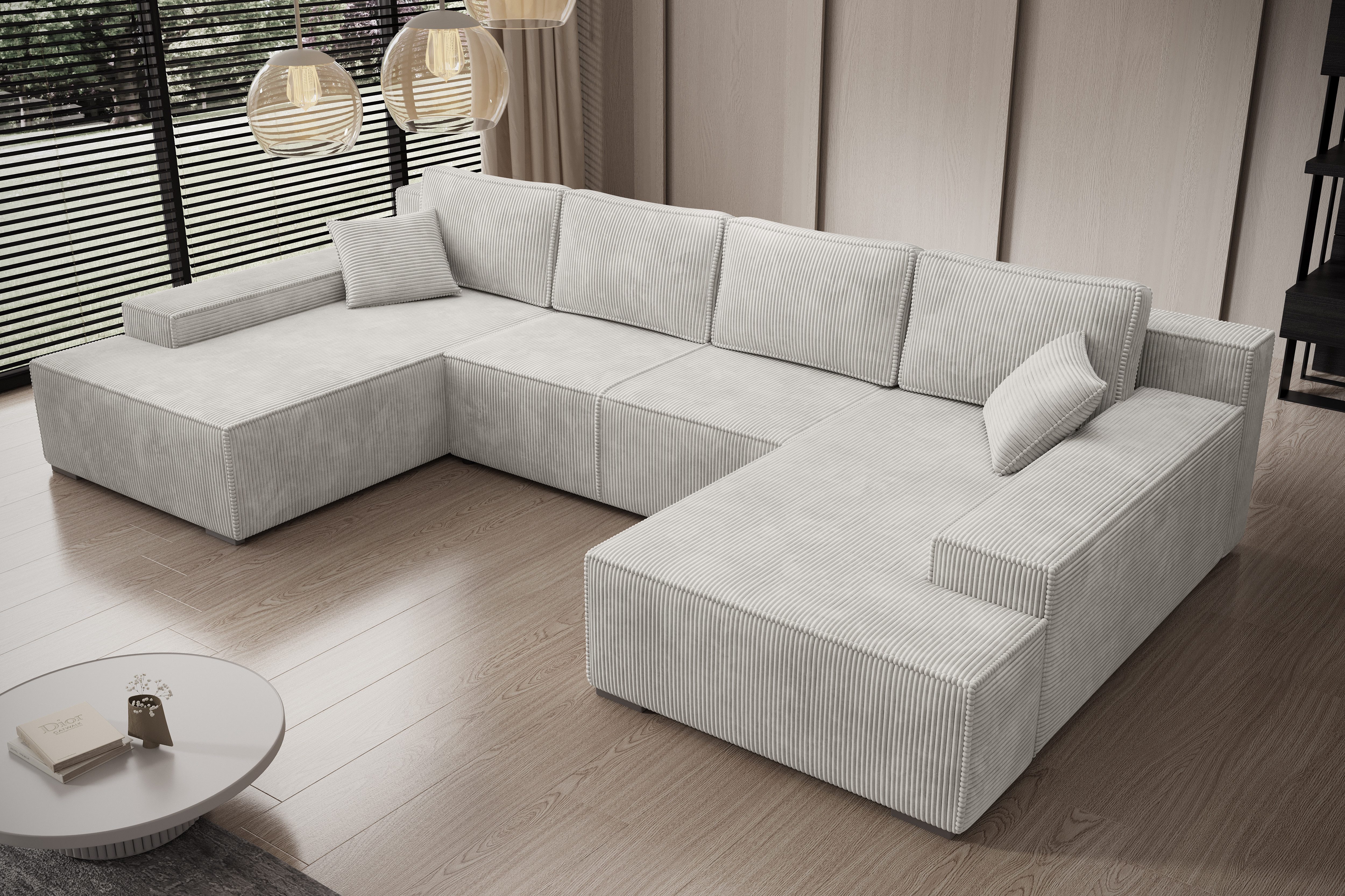 PROMETO Möbel Ecksofa Ecksofa Couch U-Form günstig online kaufen