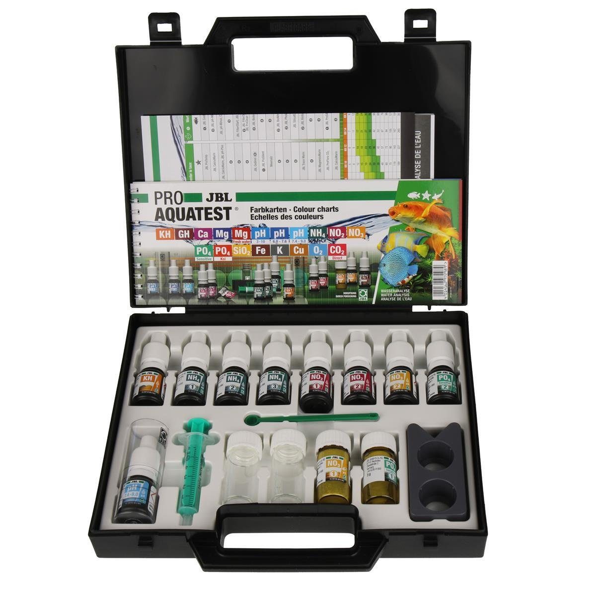 JBL GmbH & Co. KG Aquarium-Wassertest JBL PROAQUATEST Combiset Plus Fe Testkoffer für Wasseranalysen Süßwas, Wassertestkoffer