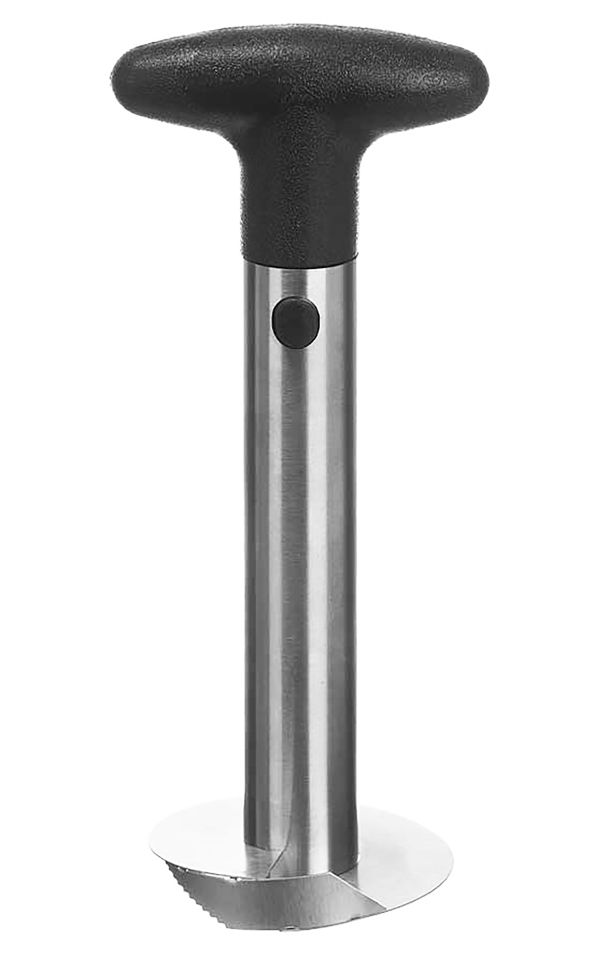 KINVARA Obstschneider ANANASSCHNEIDER 24cm aus Edelstahl Ananas Schäler Entkerner 18, Spiralenschneider Schneider Ananasteiler Zerkleinerer