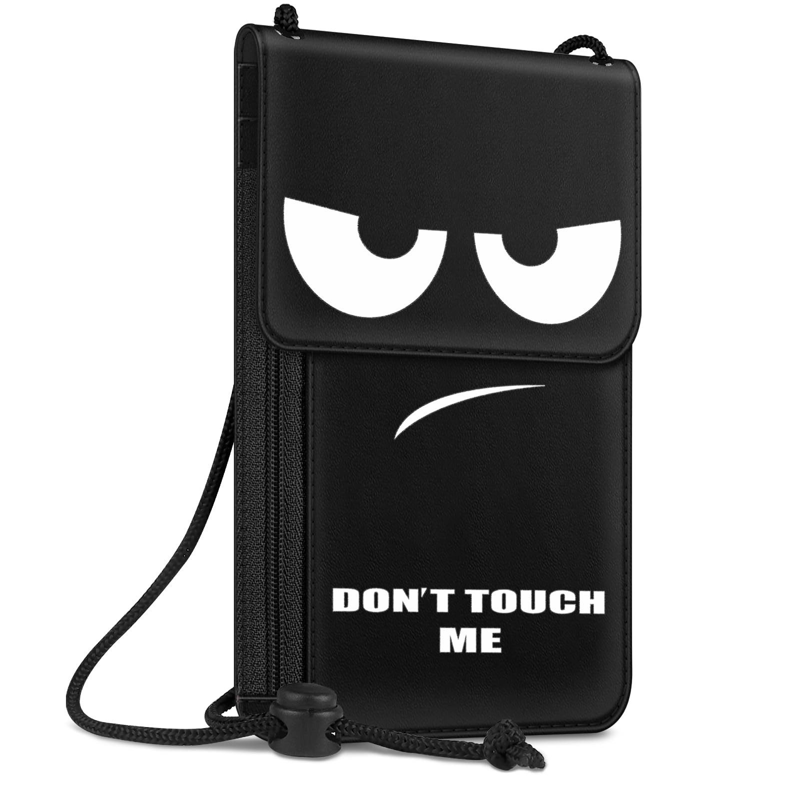 Fintie Sleeve Brustbeutel, Reisepass Tasche RFID-Blockierung Reisegeldbeutel, Umhängebeutel Premium Kunstleder Handytasche für Herren Damen Kinder
